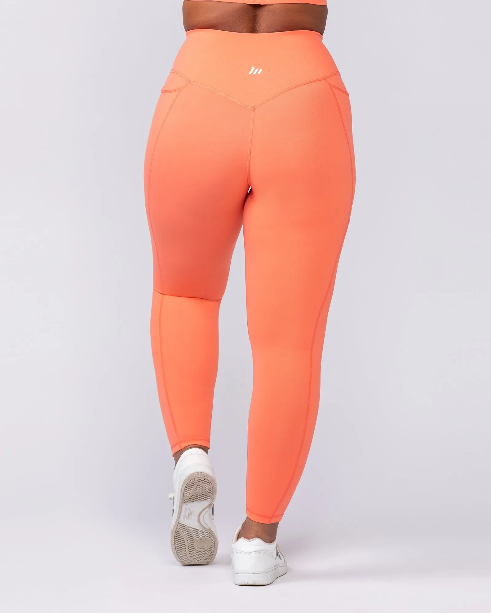Agility Pocket Ankle Length Leggings - Hot Coral sold by Muscle Nation product image thumbnail 5