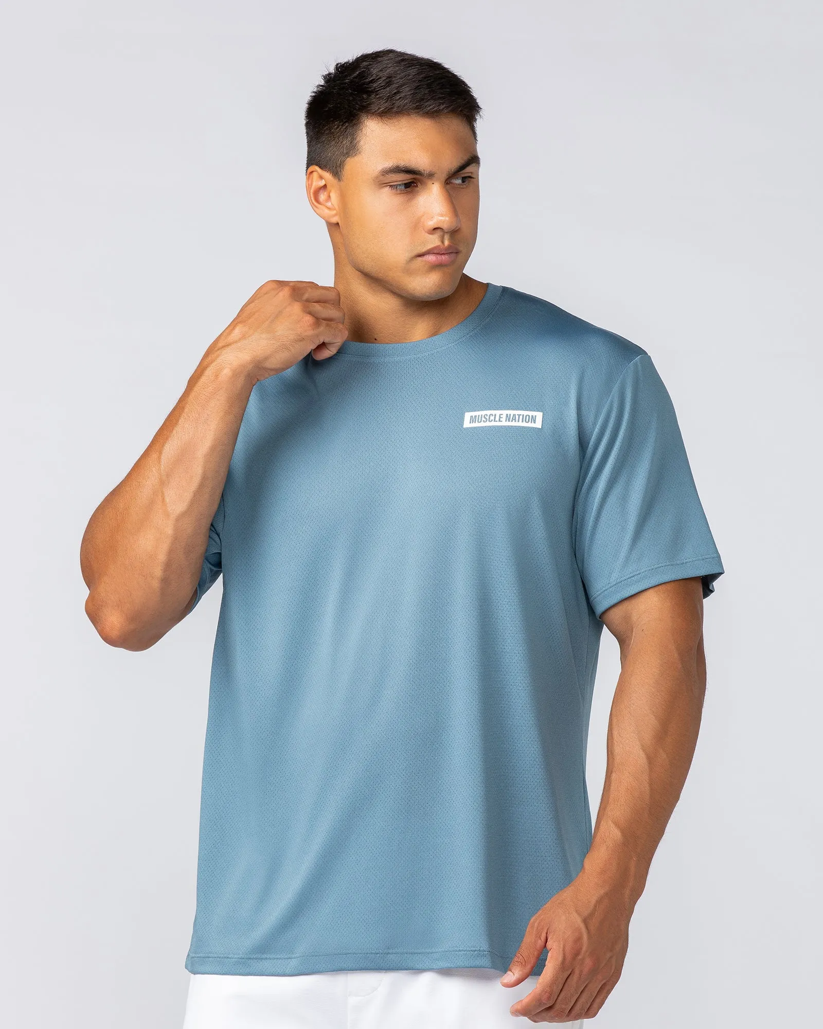 Relaxed Active Tee - Pale Thunder sold by Muscle Nation