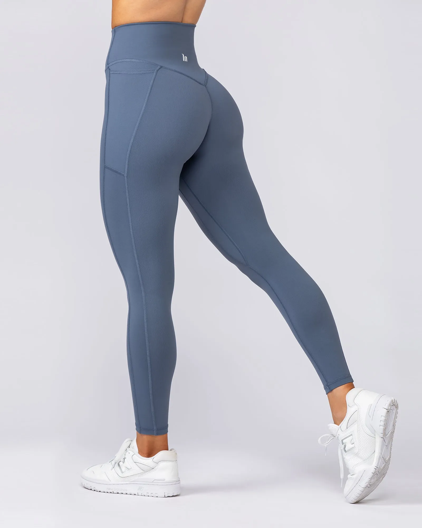 Agility Pocket Ankle Length Leggings - Arctic sold by Muscle Nation