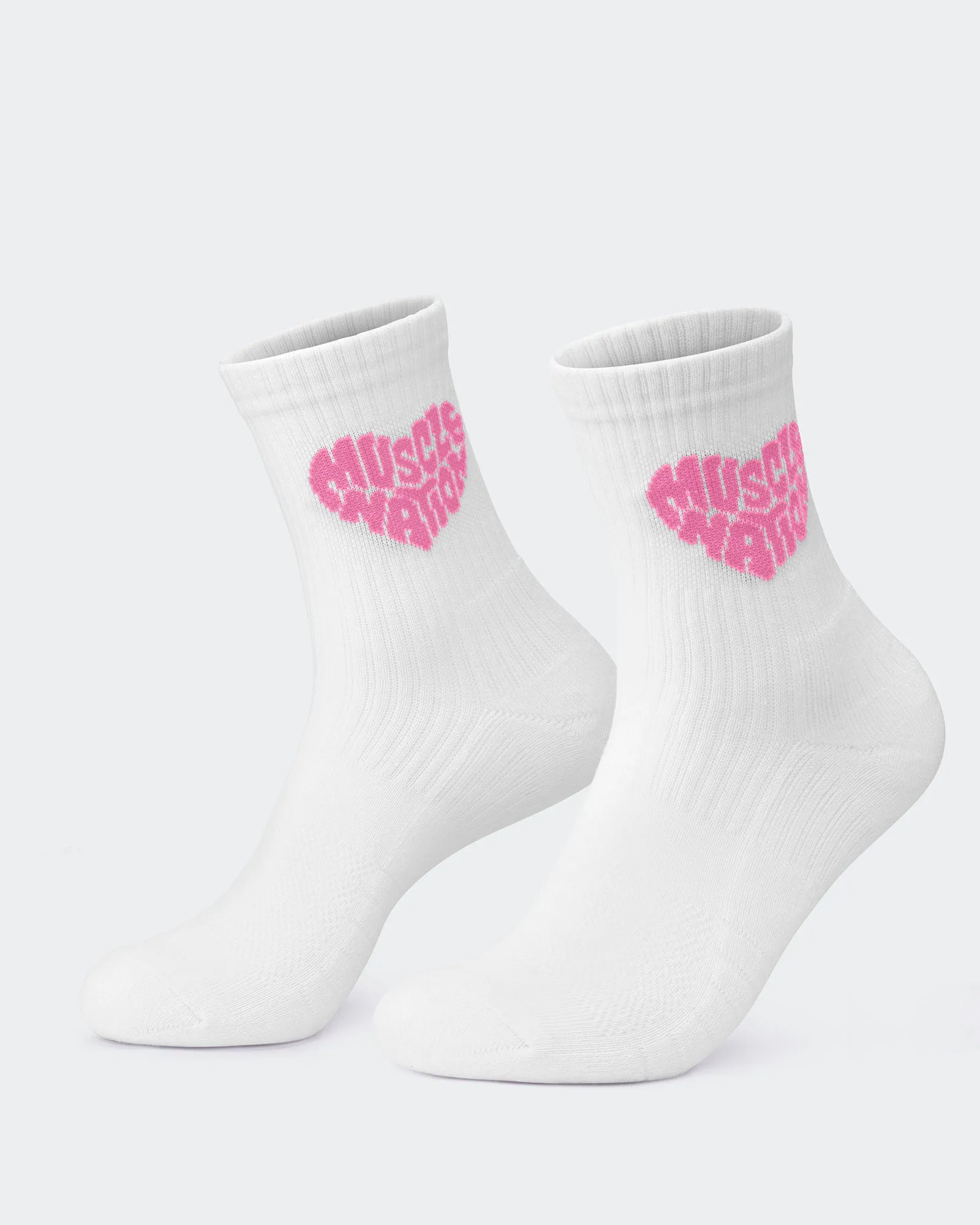 Womens Heart Crew Sock (2x Pack) sold by Muscle Nation product image thumbnail 2