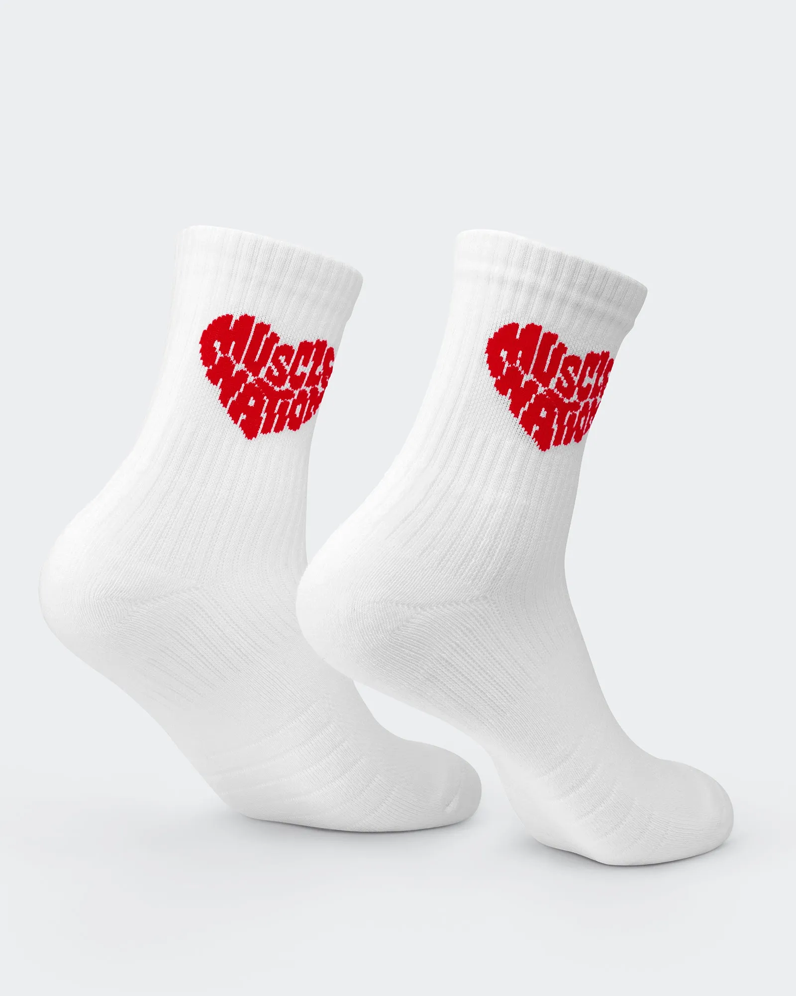 Womens Heart Crew Sock (2x Pack) sold by Muscle Nation product image thumbnail 4