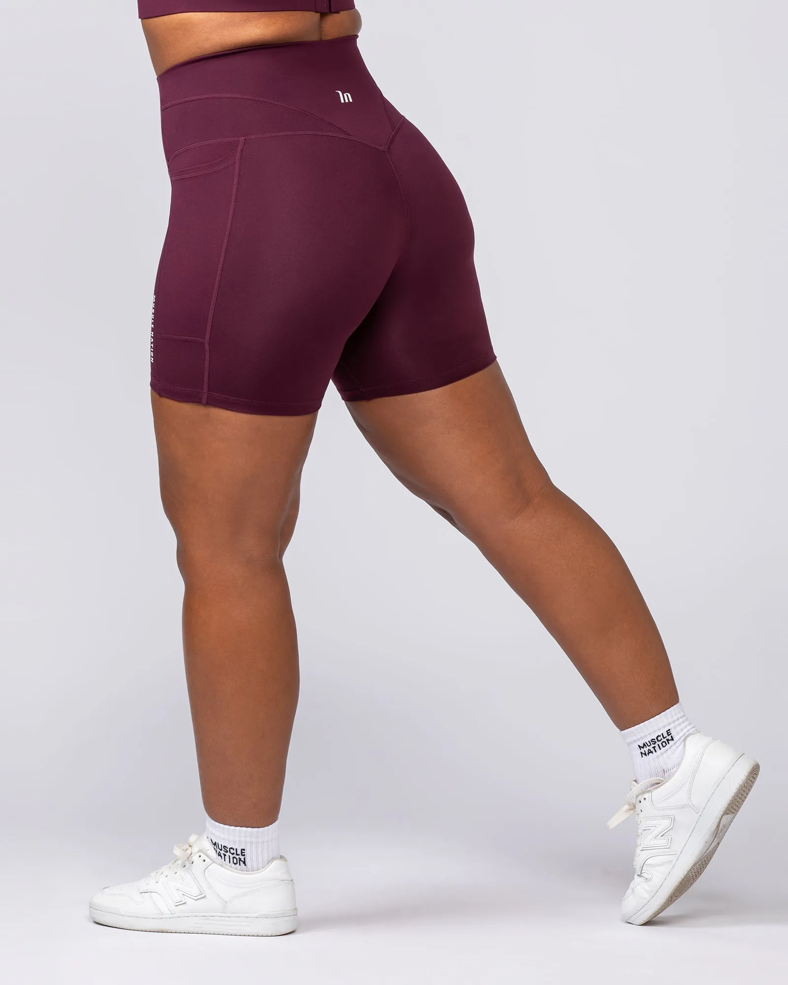 Unrivalled Everyday Pocket Bike Shorts - Sangria sold by Muscle Nation product image thumbnail 4
