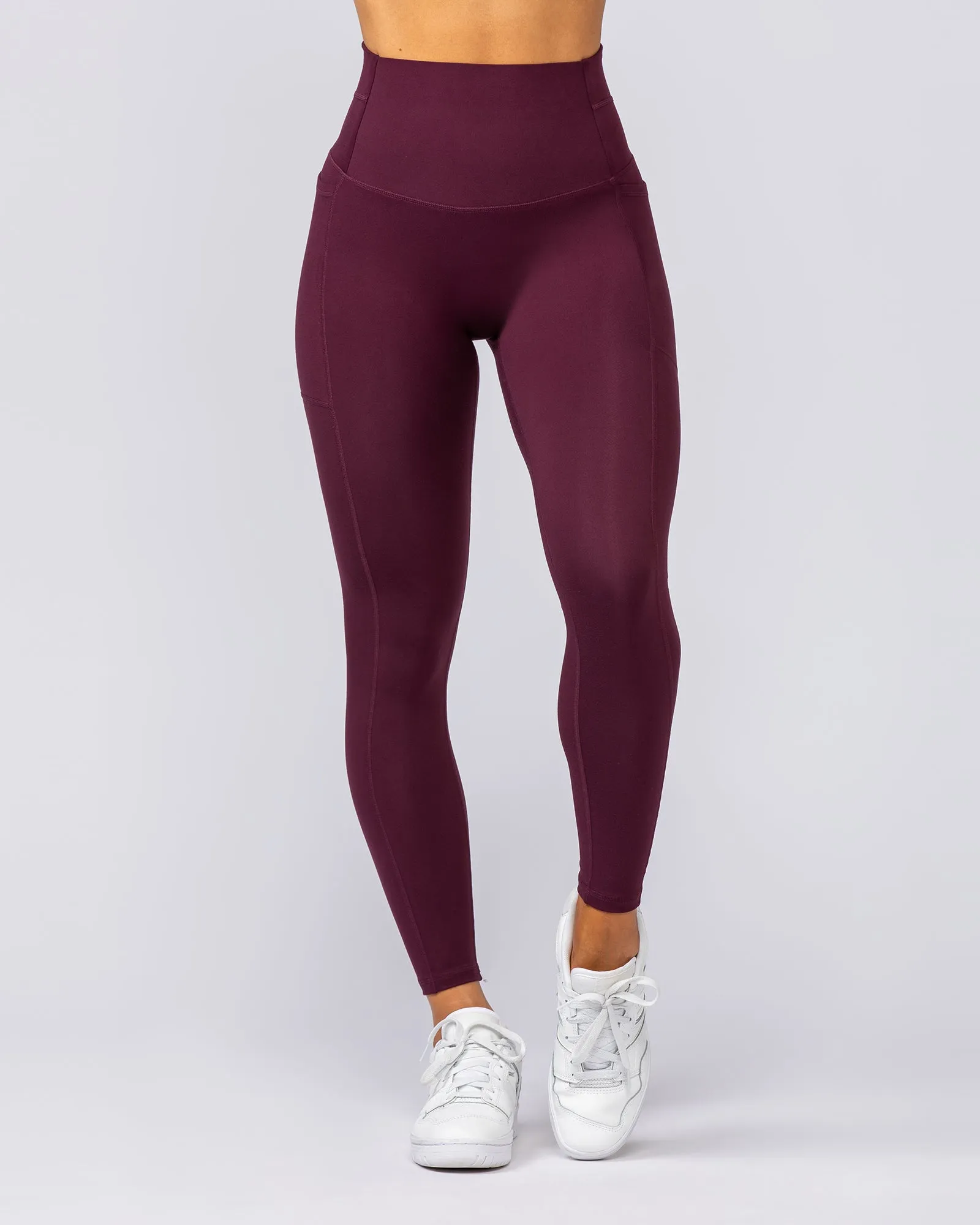 Unrivalled Everyday Pocket Ankle Leggings - Sangria sold by Muscle Nation product image thumbnail 3