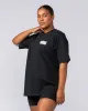 Lifting Club Oversized Tee - Black sold by Muscle Nation