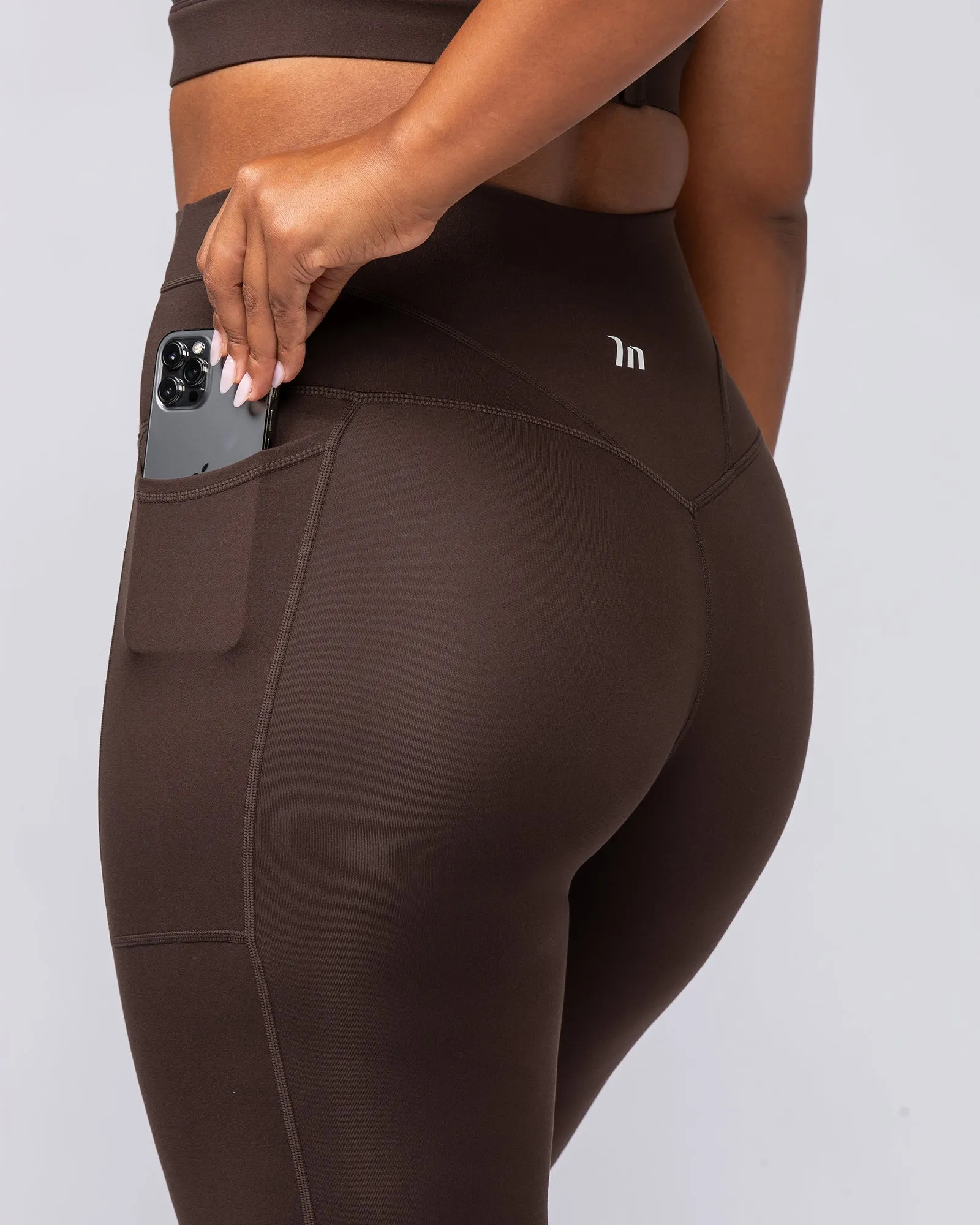 Unrivalled Everyday Pocket Ankle Leggings - Cocoa sold by Muscle Nation product image thumbnail 5