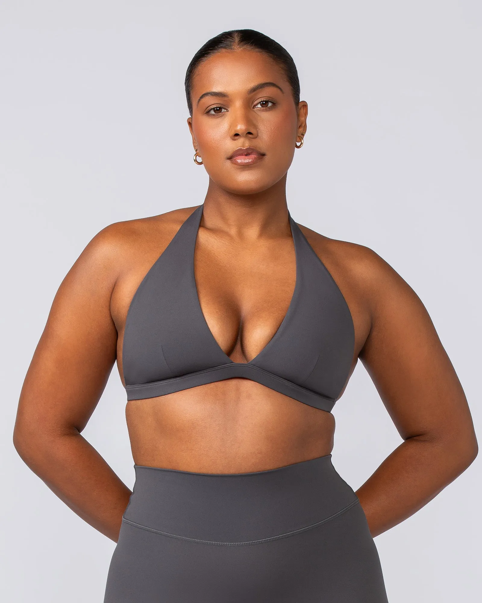 Halter Bralette - Phantom sold by Muscle Nation