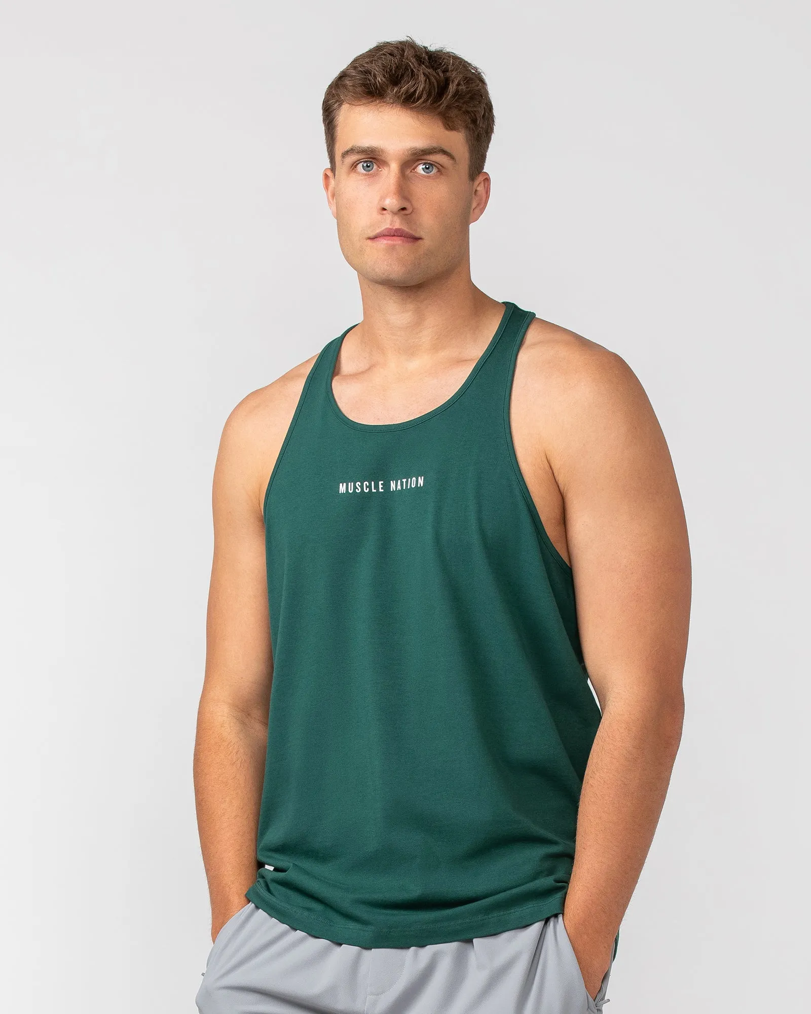 Infinite Y-Back Singlet - Pine sold by Muscle Nation product image thumbnail 3