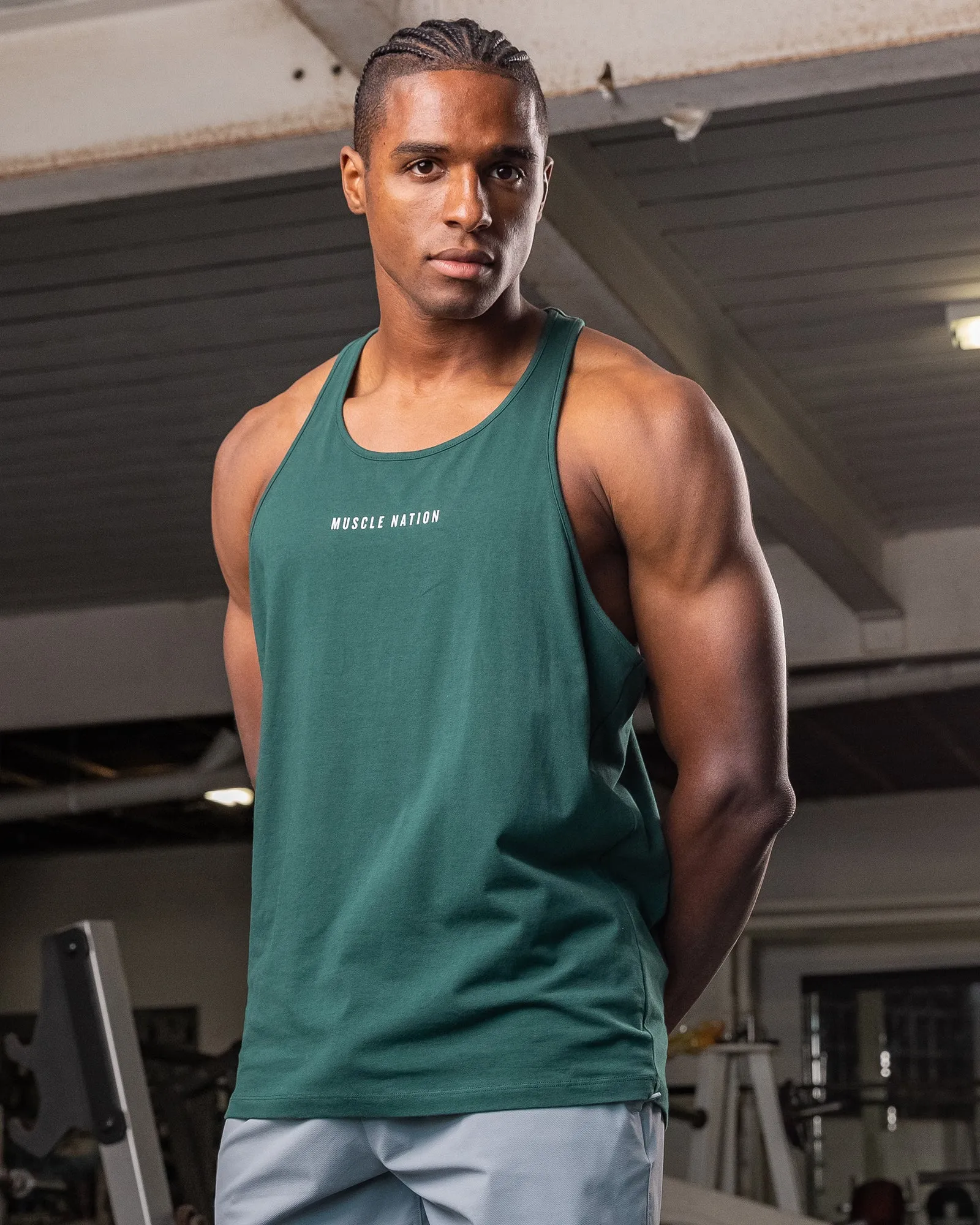 Infinite Y-Back Singlet - Pine sold by Muscle Nation