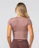 Essential Cropped Tee - Mocha Berry sold by Muscle Nation