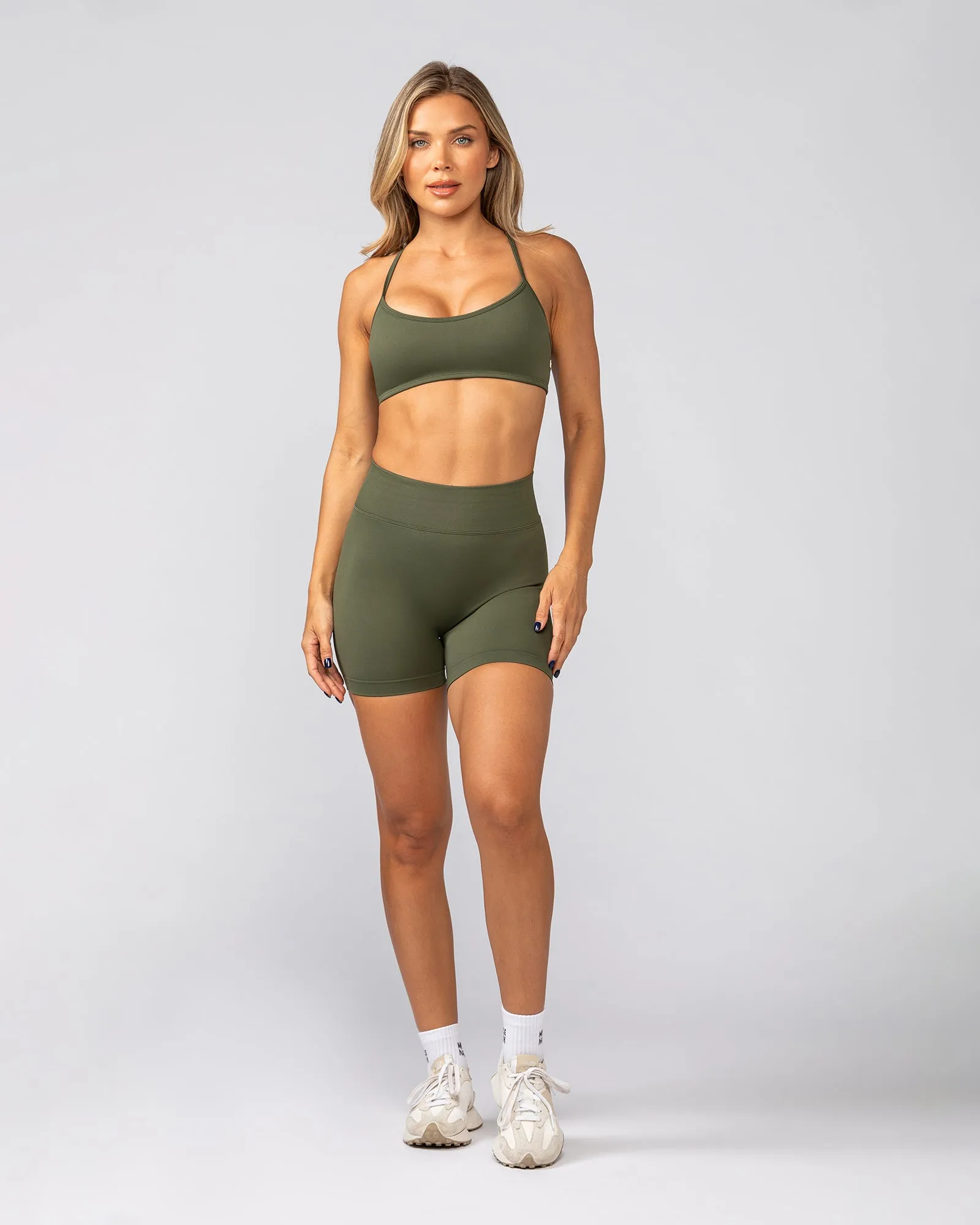 Sculpt Seamless Bralette - Dark Khaki sold by Muscle Nation product image thumbnail 4