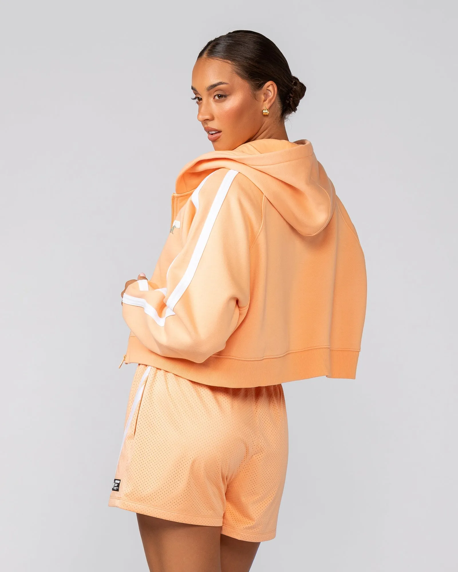 Recoup Cropped Zip Up Hoodie - Melon sold by Muscle Nation product image thumbnail 5