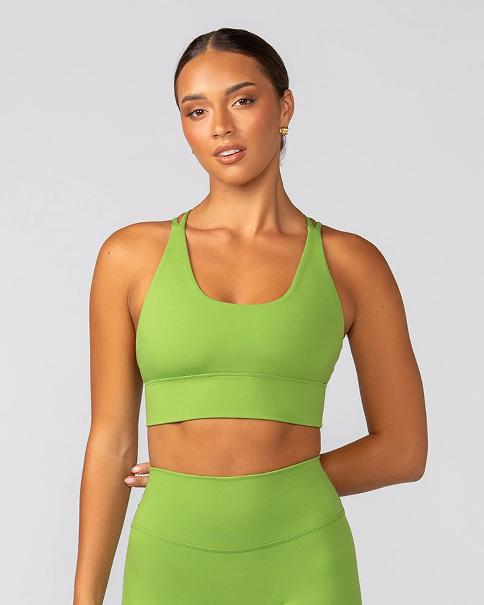 Dash Longline Bra - Kiwifruit sold by Muscle Nation product image thumbnail 2