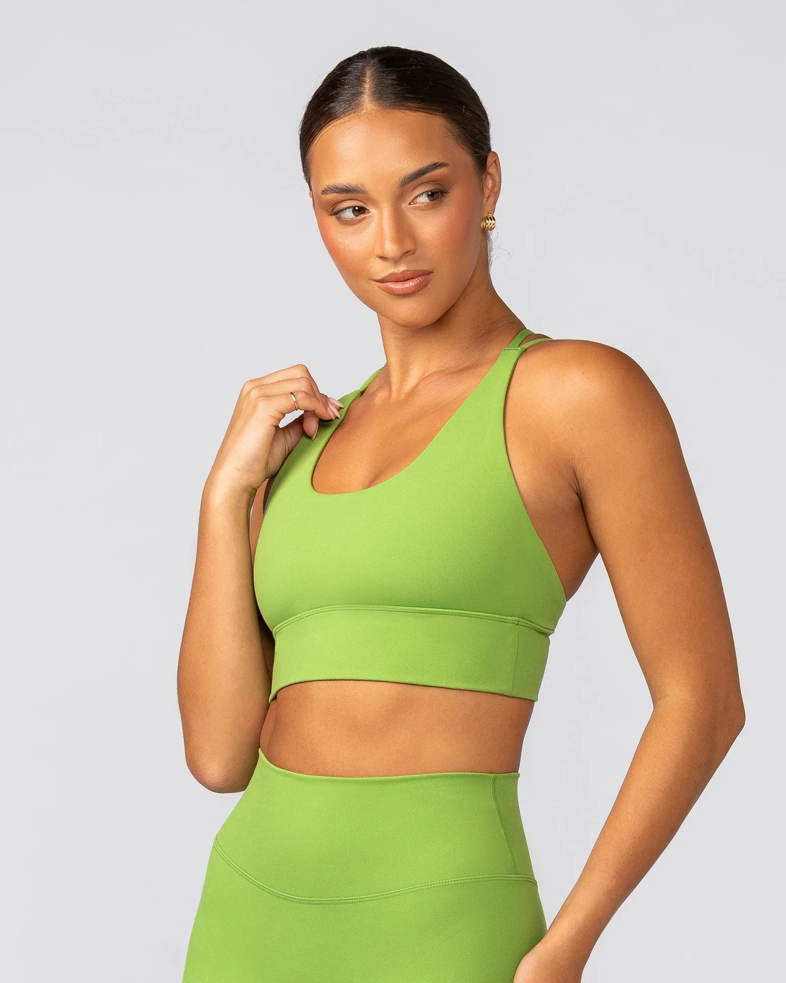 Dash Longline Bra - Kiwifruit sold by Muscle Nation product image thumbnail 3