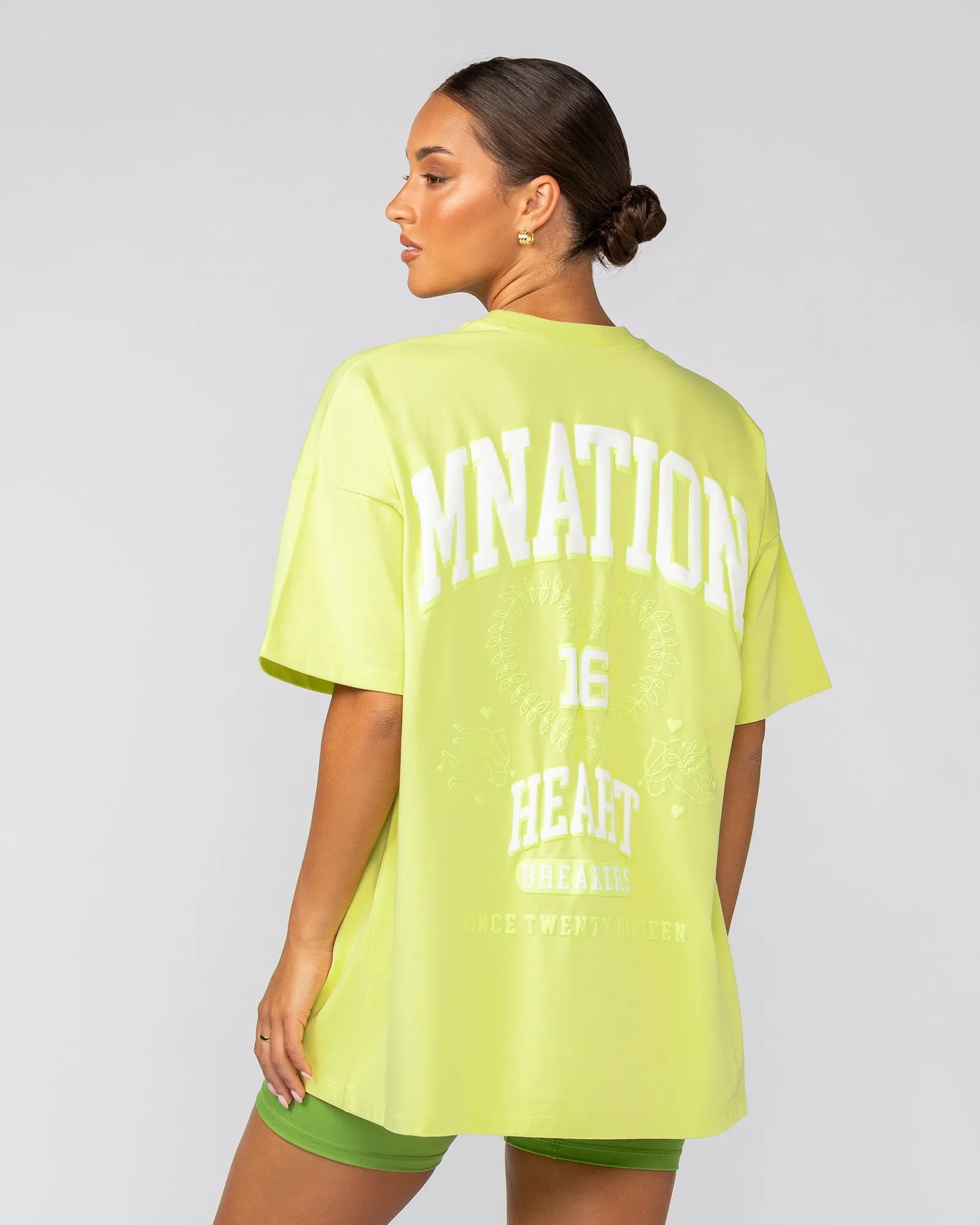 Lovers Oversized Tee - Limeade sold by Muscle Nation