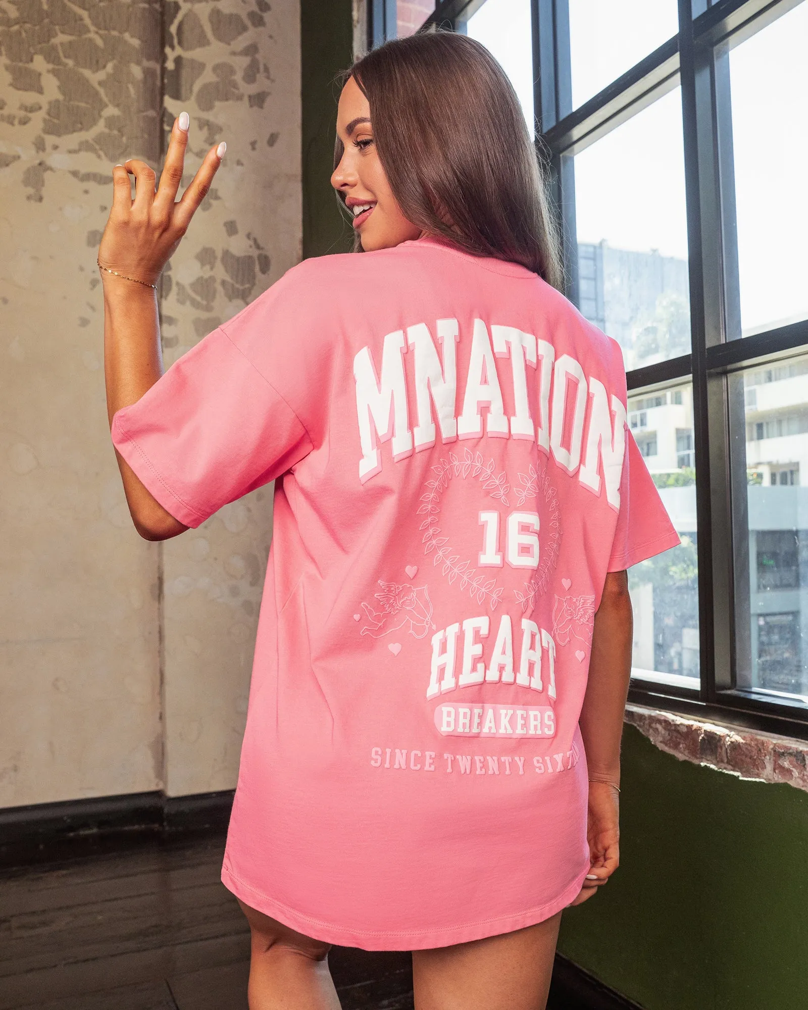 Lovers Oversized Tee - Calypso sold by Muscle Nation