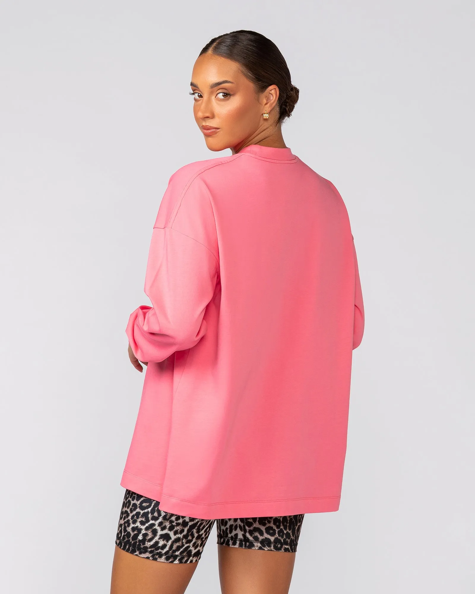 Stats Oversized Long Sleeve Tee - Calypso sold by Muscle Nation product image thumbnail 5