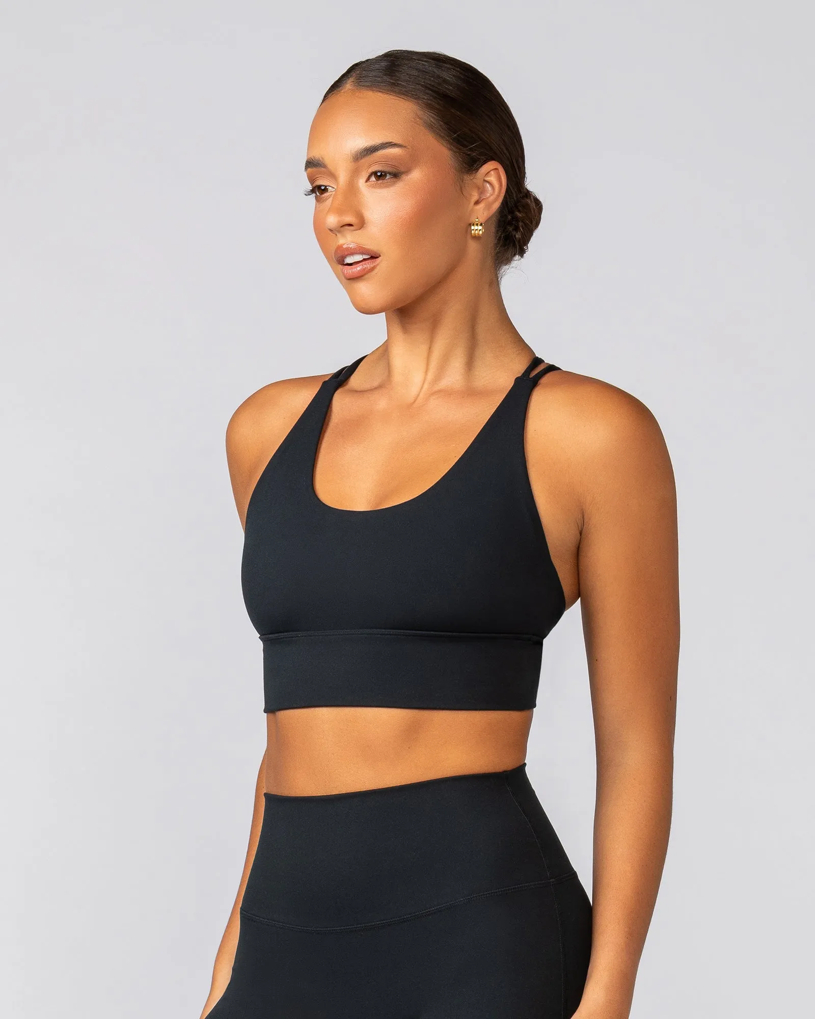 Dash Longline Bra - Black sold by Muscle Nation product image thumbnail 2