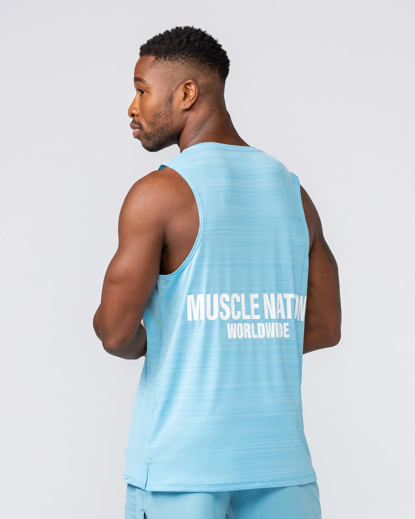 Worldwide Active Tank - Light Blue sold by Muscle Nation product image thumbnail 3