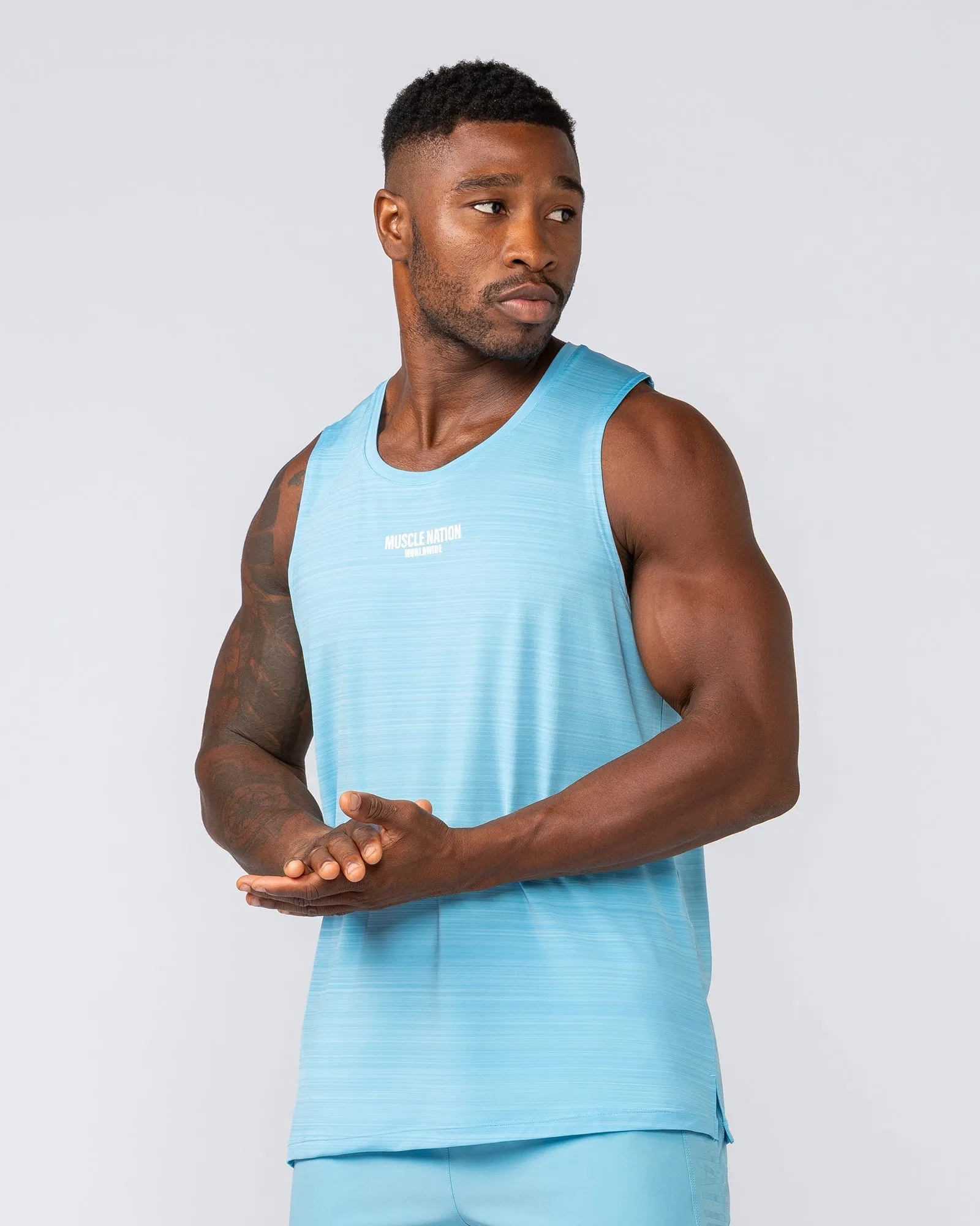 Worldwide Active Tank - Light Blue sold by Muscle Nation product image thumbnail 2