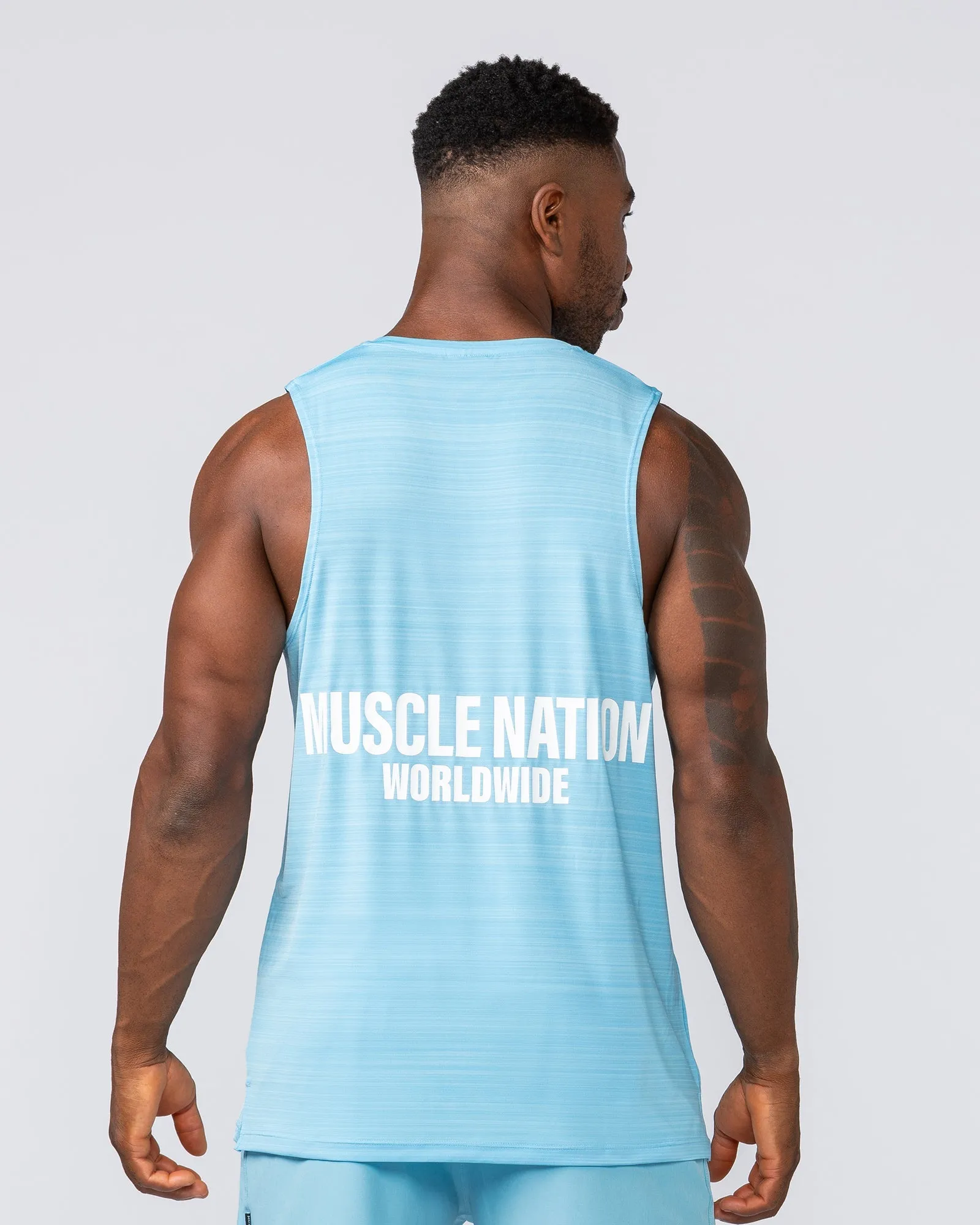 Worldwide Active Tank - Light Blue sold by Muscle Nation product image thumbnail 4