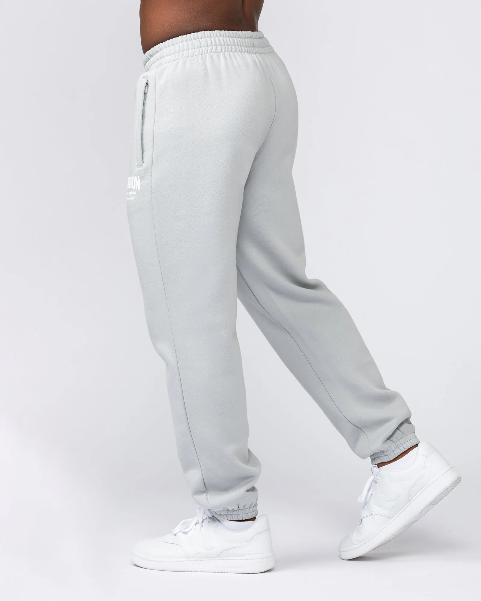 Heritage Trackies - Light Grey sold by Muscle Nation product image thumbnail 4