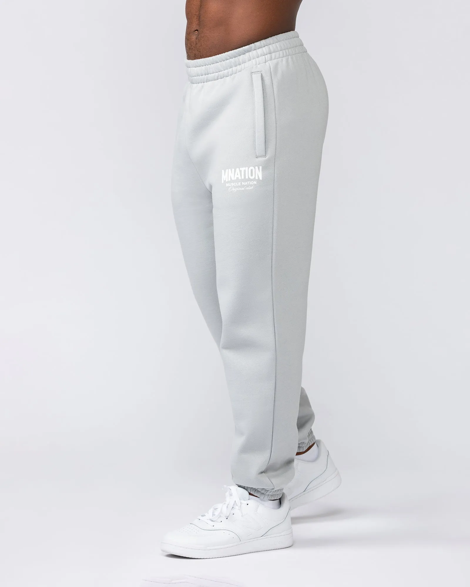 Heritage Trackies - Light Grey sold by Muscle Nation product image thumbnail 3