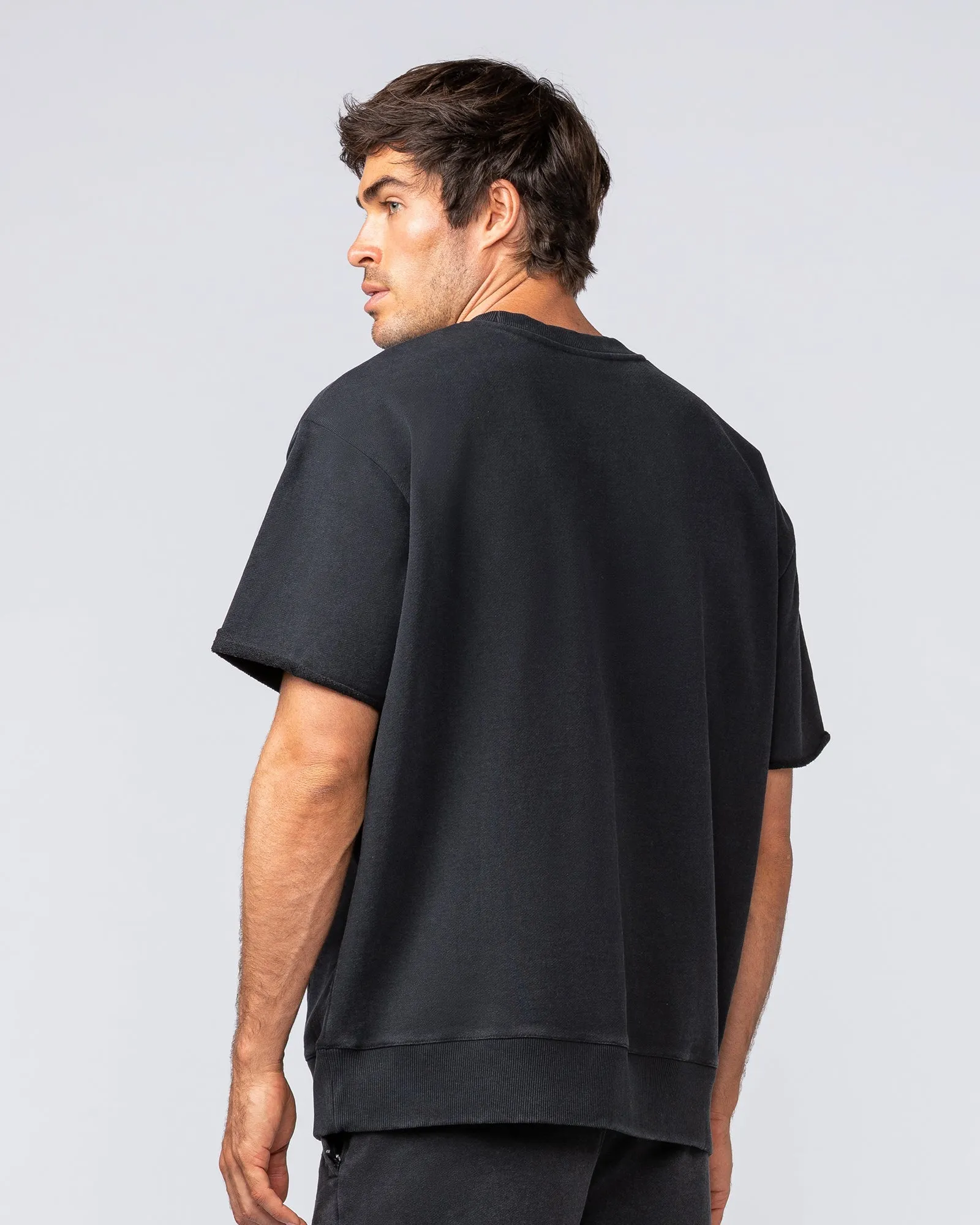 Heritage Loopback Oversized Tee - Washed Black sold by Muscle Nation product image thumbnail 3