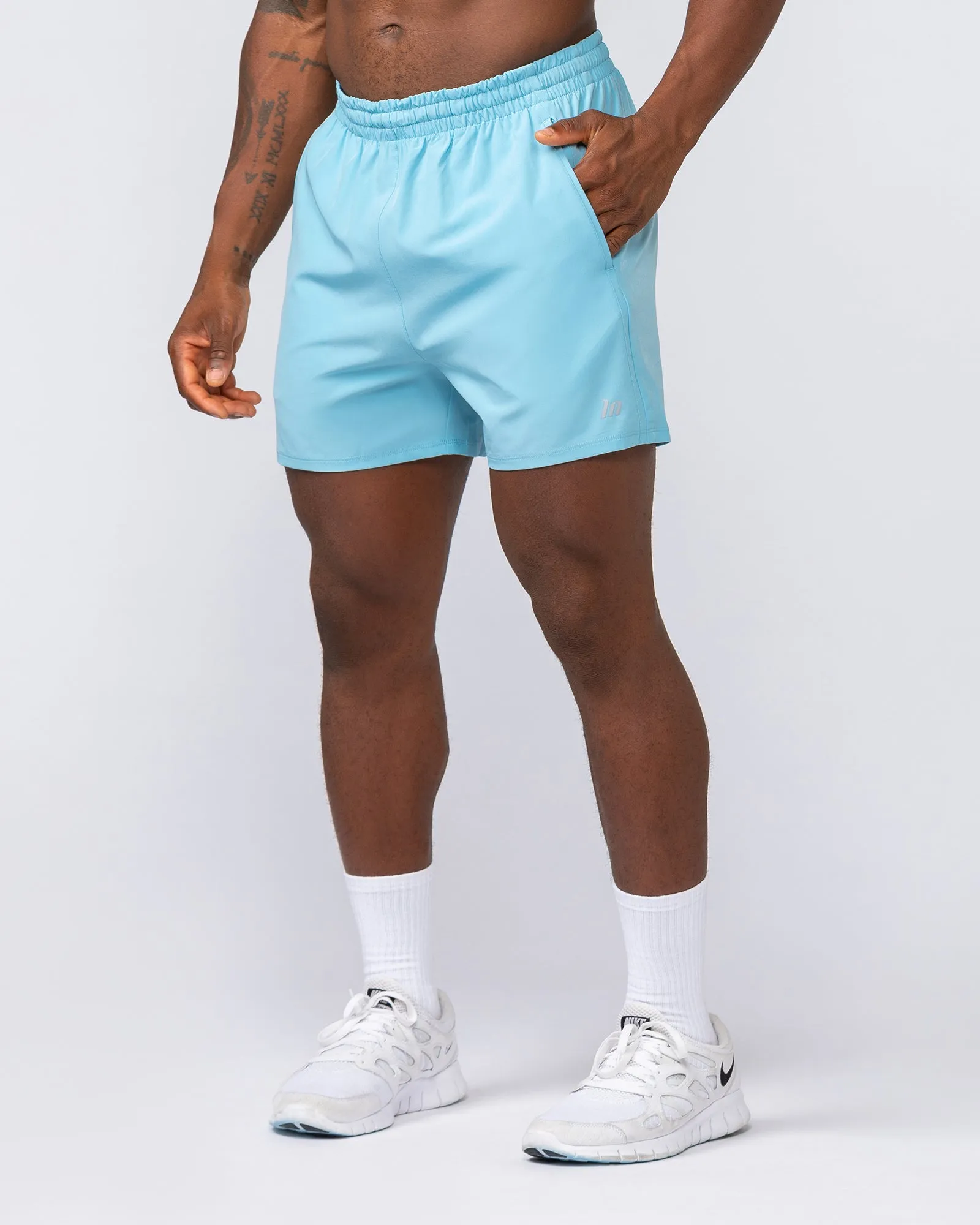 New Heights 4" Shorts - Mid Blue sold by Muscle Nation