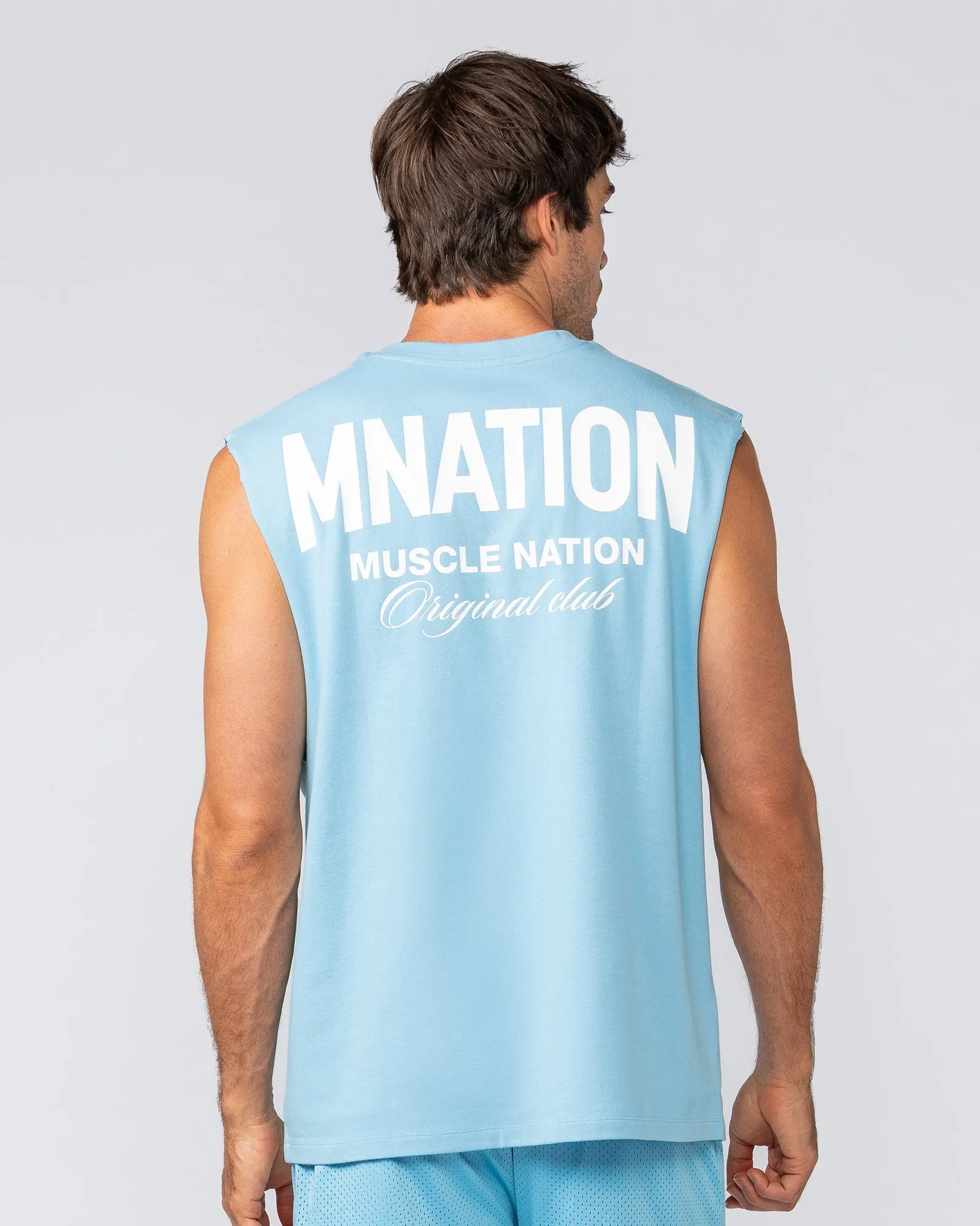 Heritage Muscle Tank - Light Blue sold by Muscle Nation product image thumbnail 4