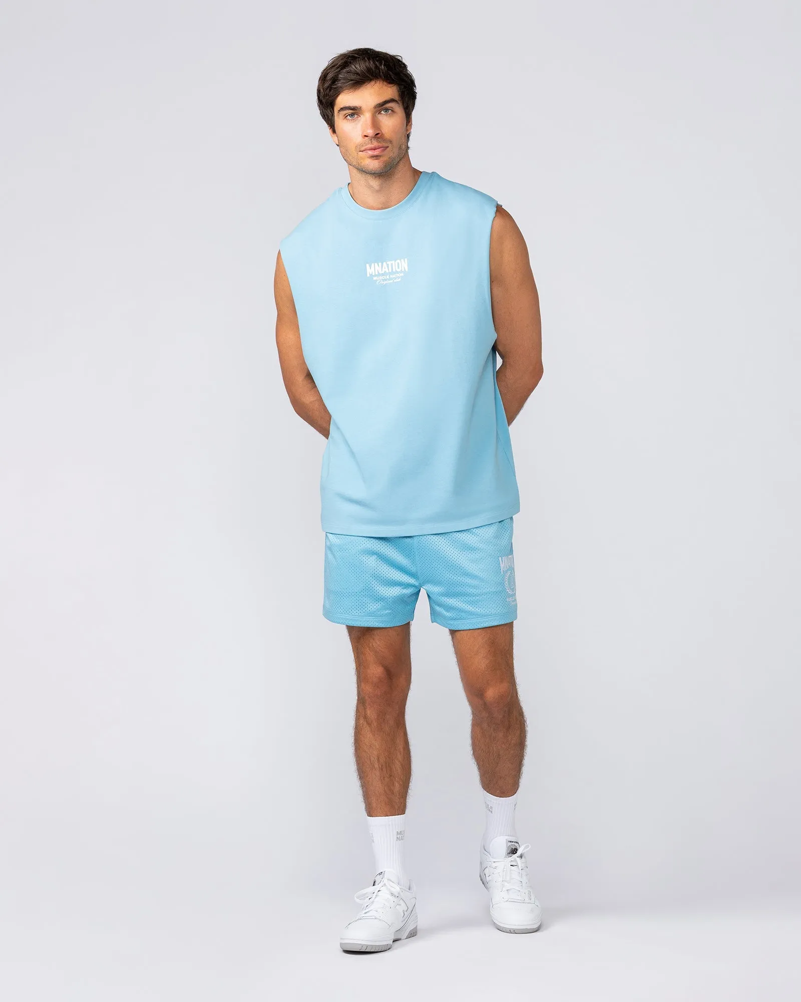Heritage Muscle Tank - Light Blue sold by Muscle Nation product image thumbnail 5
