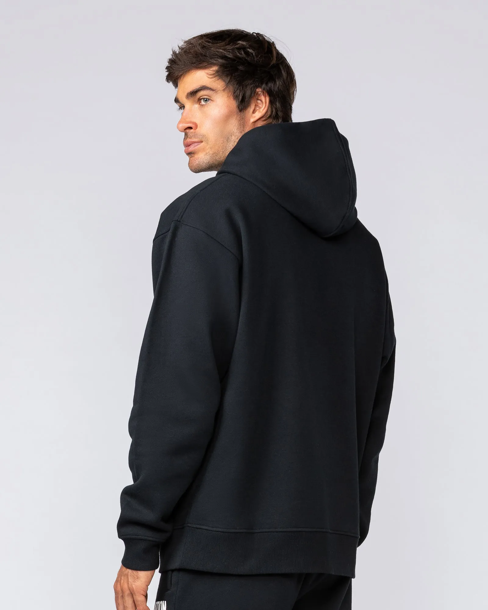 Heritage Oversized Hoodie - Black sold by Muscle Nation product image thumbnail 3