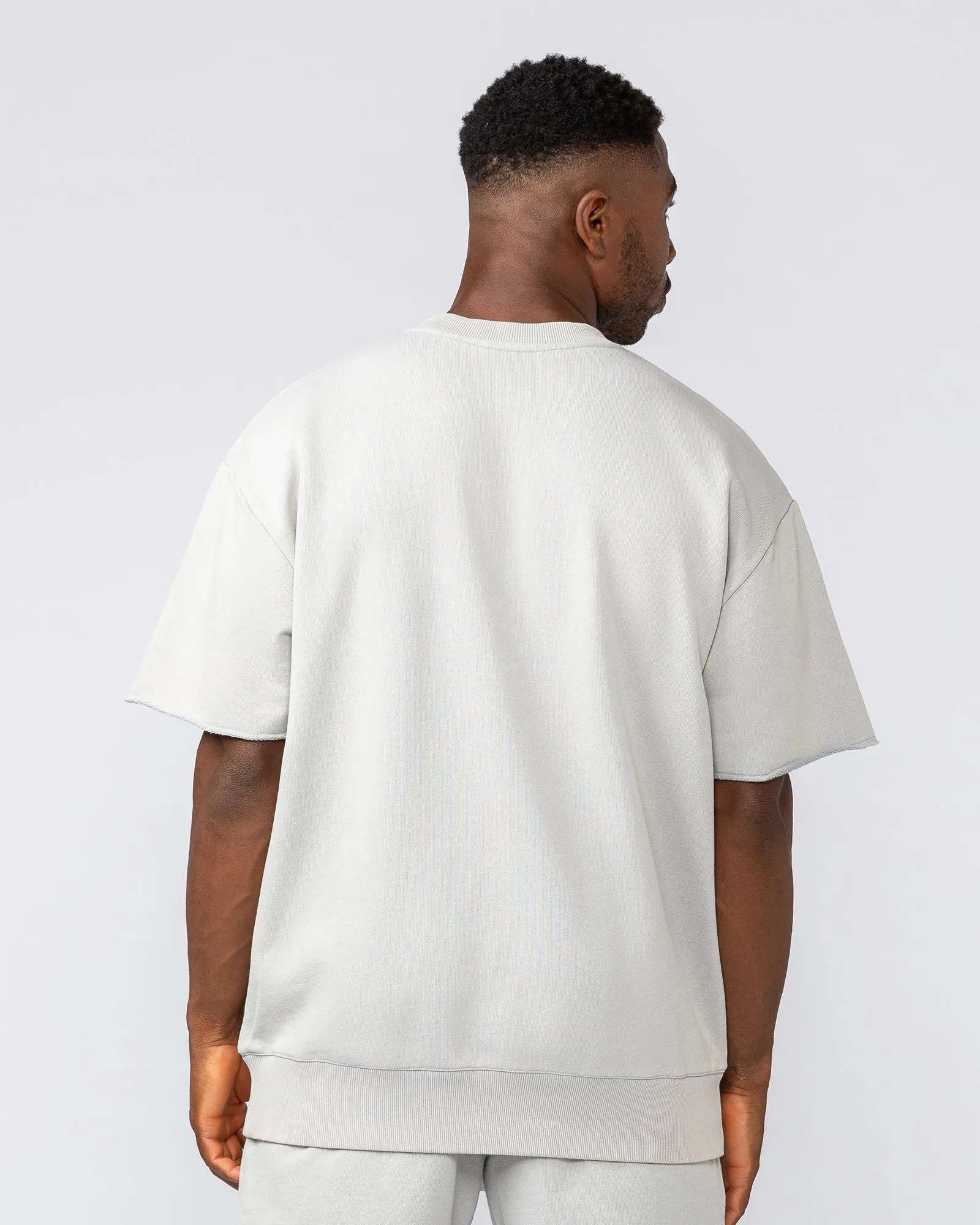 Heritage Loopback Oversized Tee - Washed Light Grey sold by Muscle Nation product image thumbnail 4