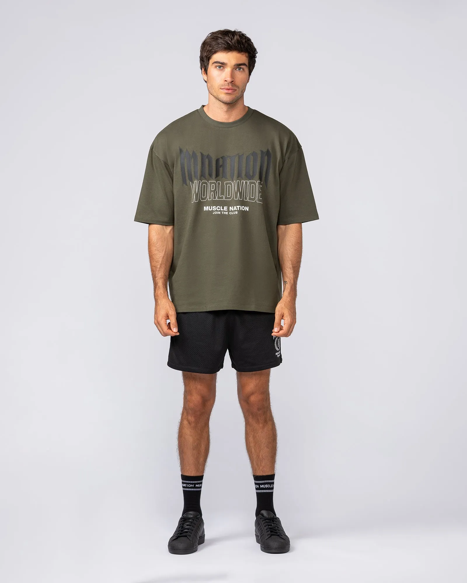 Heritage Crest Lay Up 3.5" Shorts - Black sold by Muscle Nation product image thumbnail 5