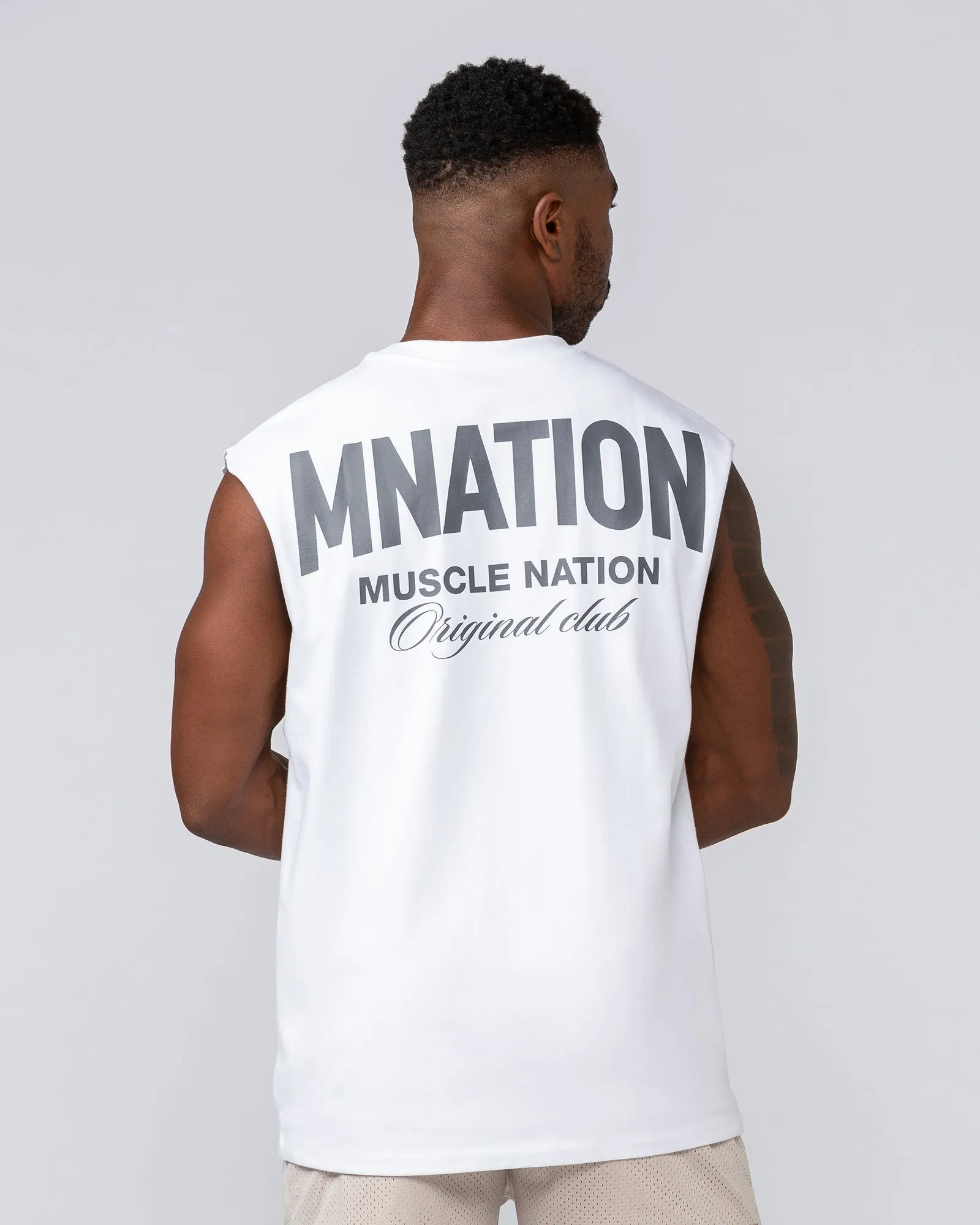 Heritage Muscle Tank - White sold by Muscle Nation product image thumbnail 5
