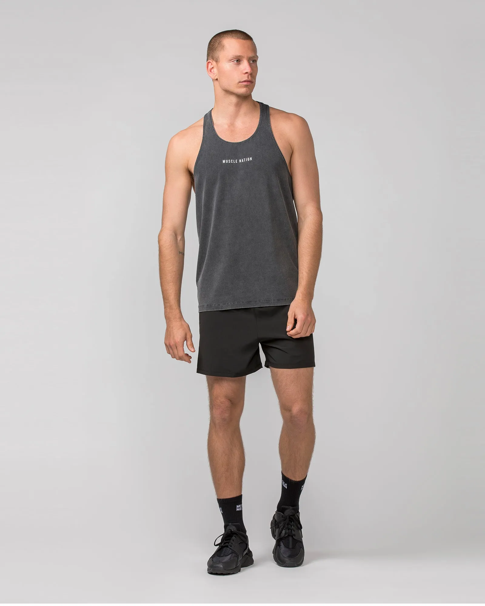 Infinite Y Back Singlet - Washed Black sold by Muscle Nation product image thumbnail 5