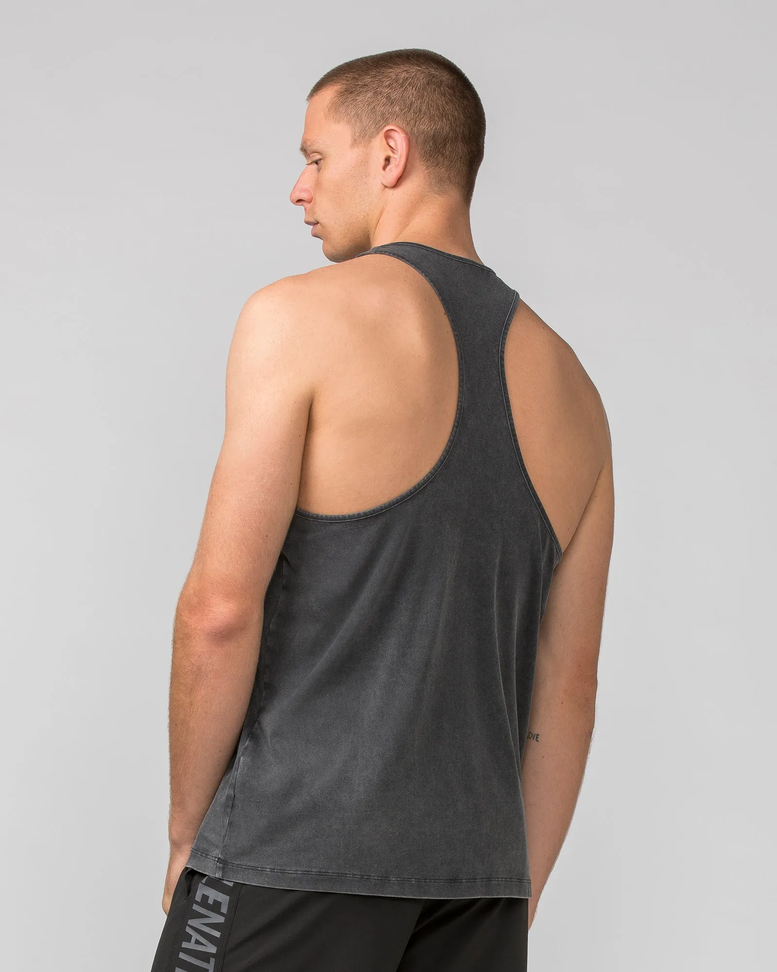 Infinite Y Back Singlet - Washed Black sold by Muscle Nation product image thumbnail 3