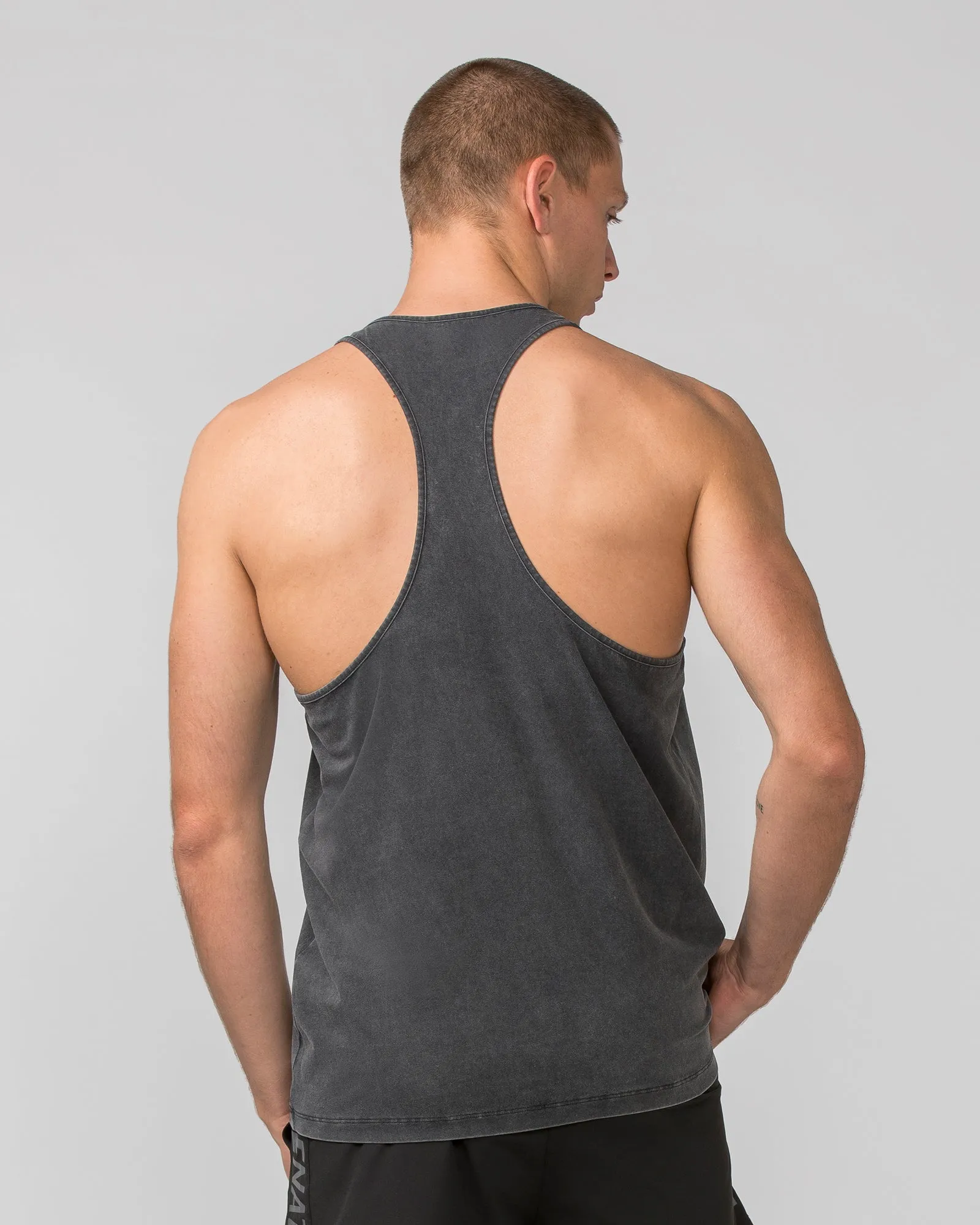 Infinite Y Back Singlet - Washed Black sold by Muscle Nation product image thumbnail 4