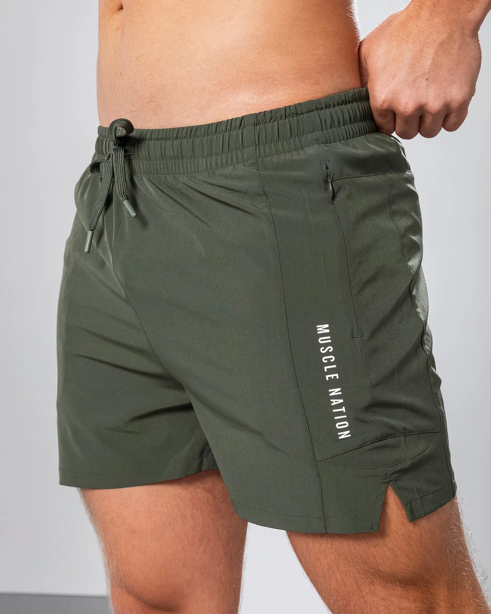 Streamline Training 3" Shorts - Dark Khaki sold by Muscle Nation