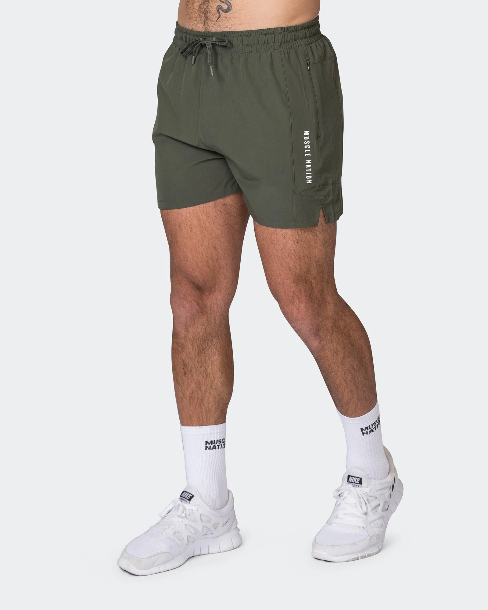 Streamline Training 3" Shorts - Dark Khaki sold by Muscle Nation product image thumbnail 4