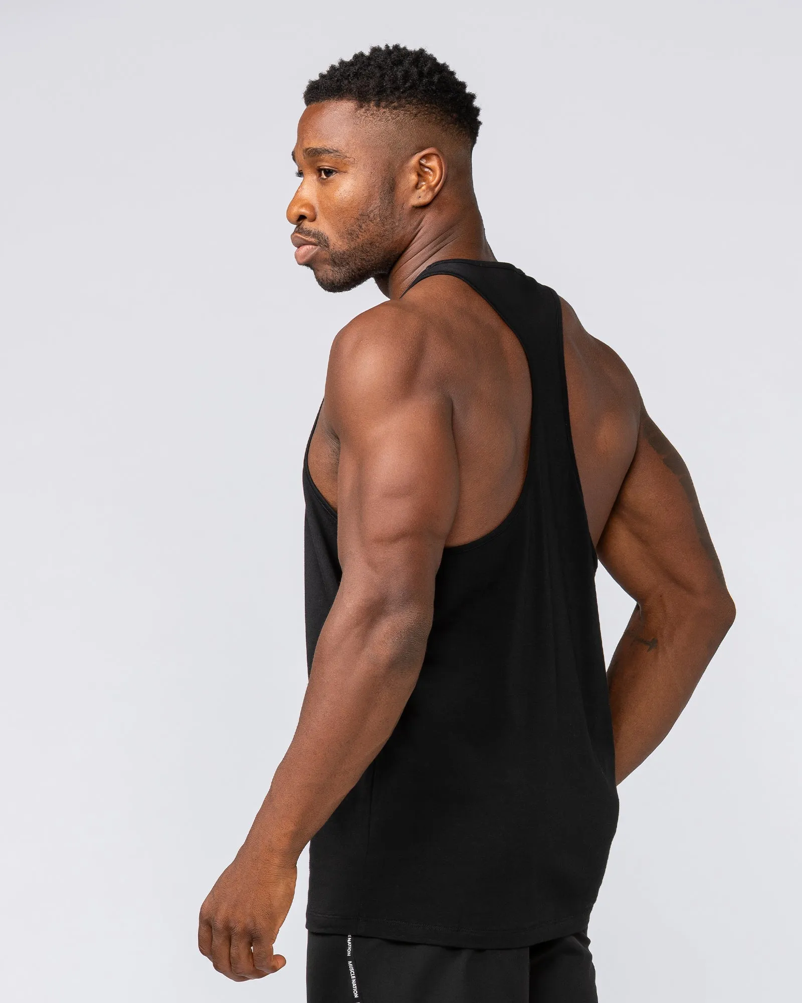 Infinite Y Back Singlet - Black sold by Muscle Nation product image thumbnail 3