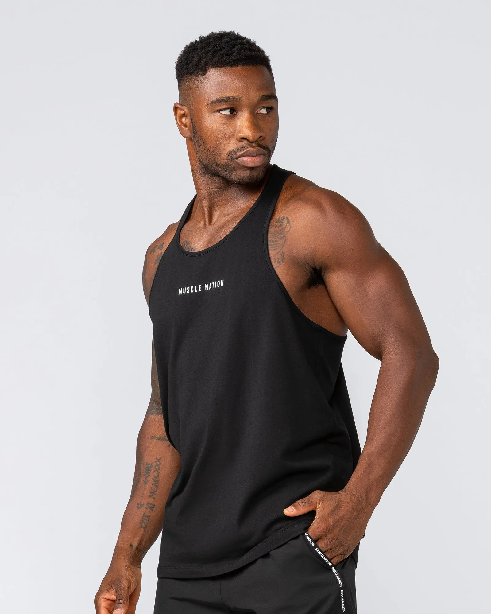 Infinite Y Back Singlet - Black sold by Muscle Nation product image thumbnail 2
