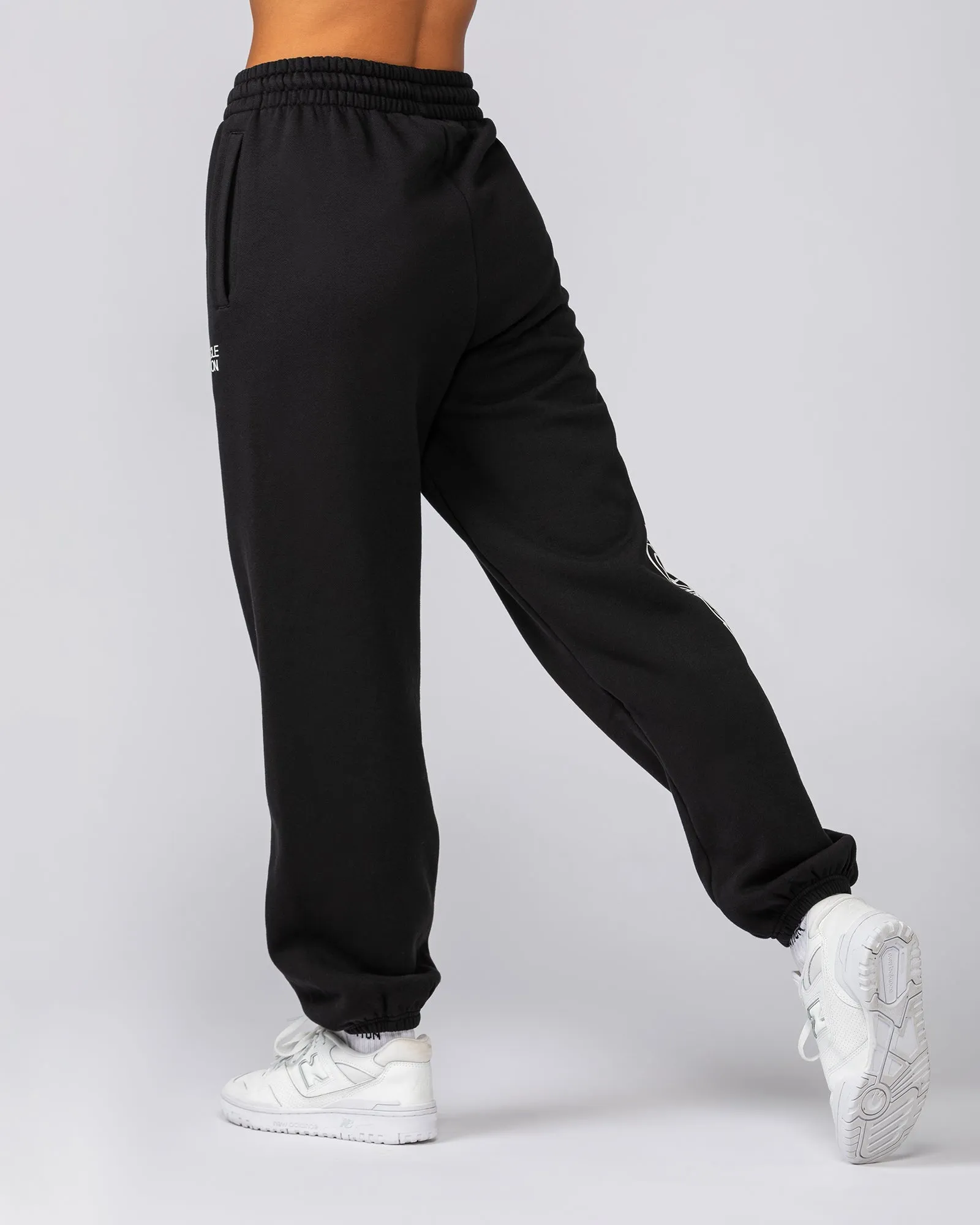 Athletics Slouchy Trackies - Black sold by Muscle Nation product image thumbnail 5