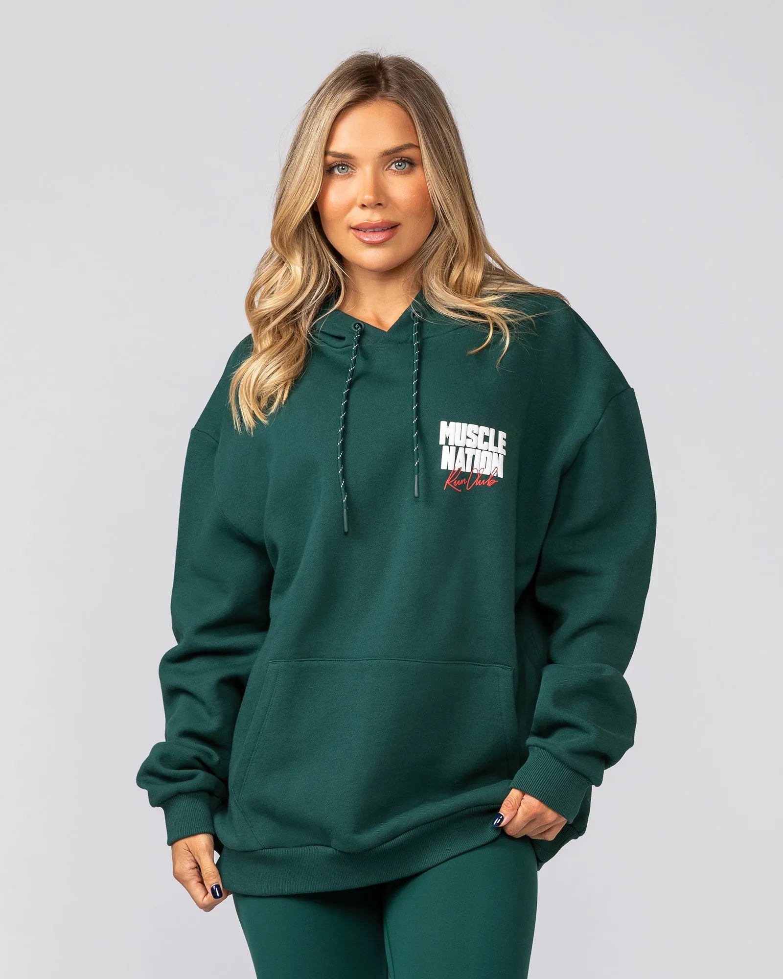 Sports Mode Oversized Hoodie - Evergreen sold by Muscle Nation product image thumbnail 4
