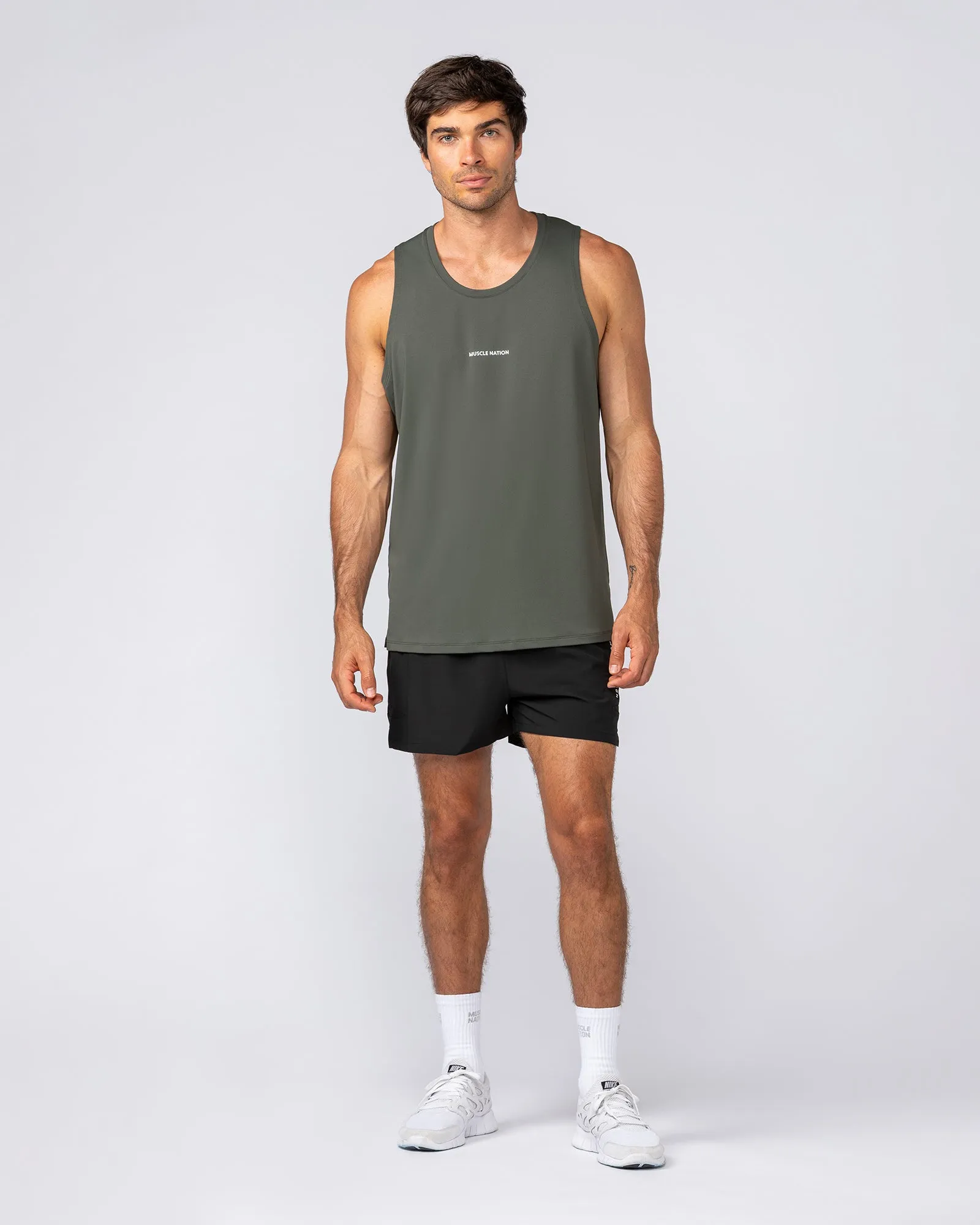 Active Training Tank - Dark Khaki sold by Muscle Nation product image thumbnail 5
