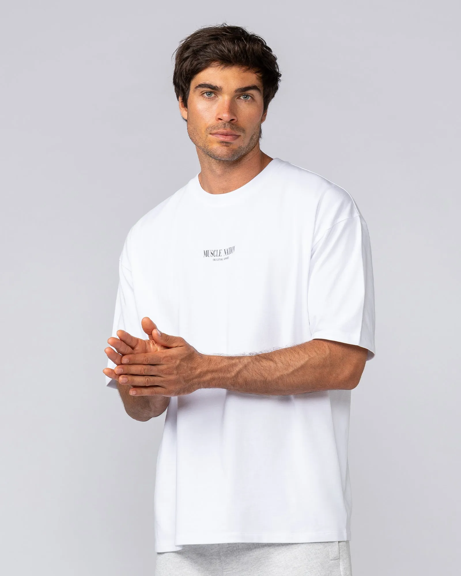 Weekender Oversized Tee - White sold by Muscle Nation product image thumbnail 2