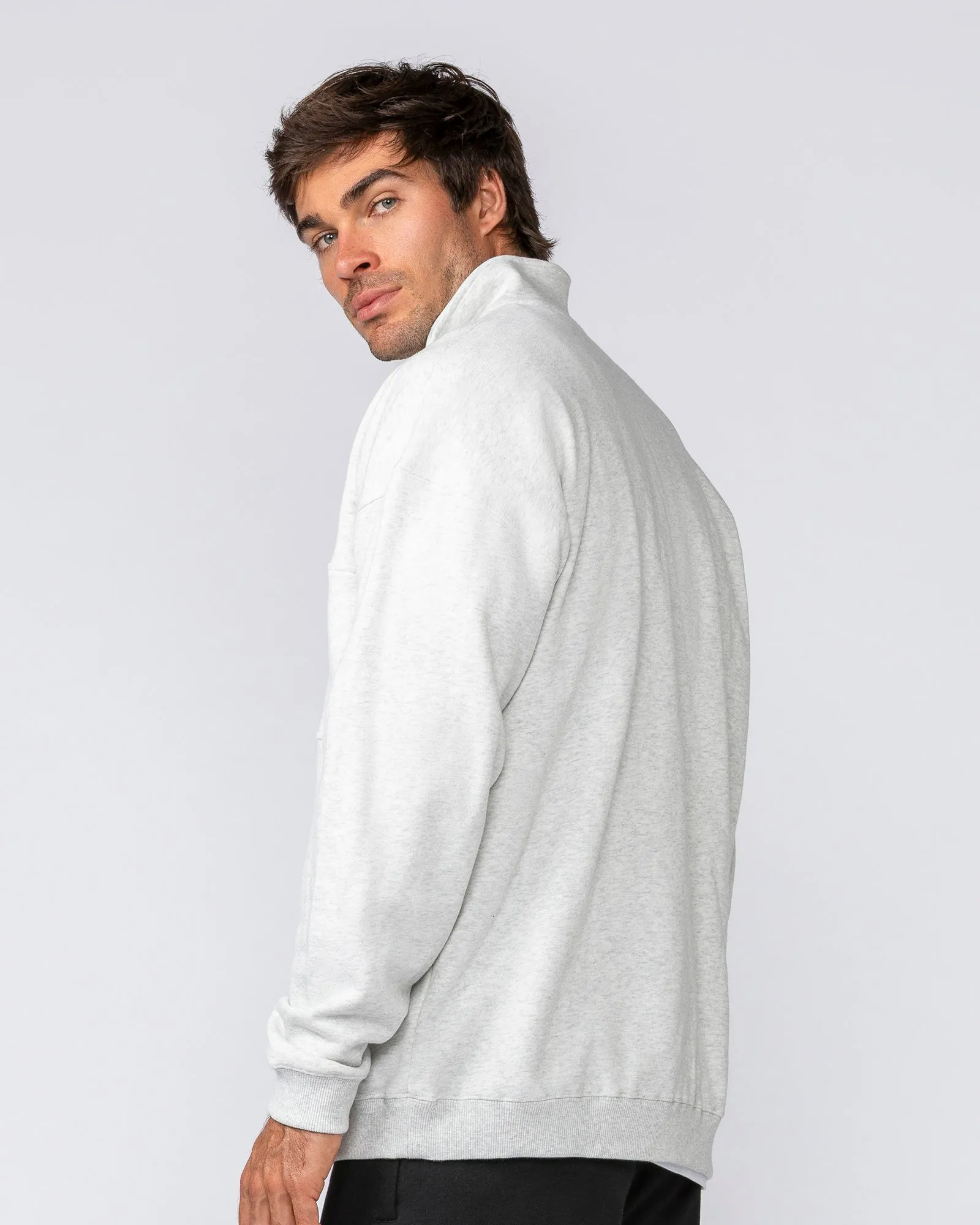 Prep Quarter Zip Through - Snow Grey Marl sold by Muscle Nation product image thumbnail 3