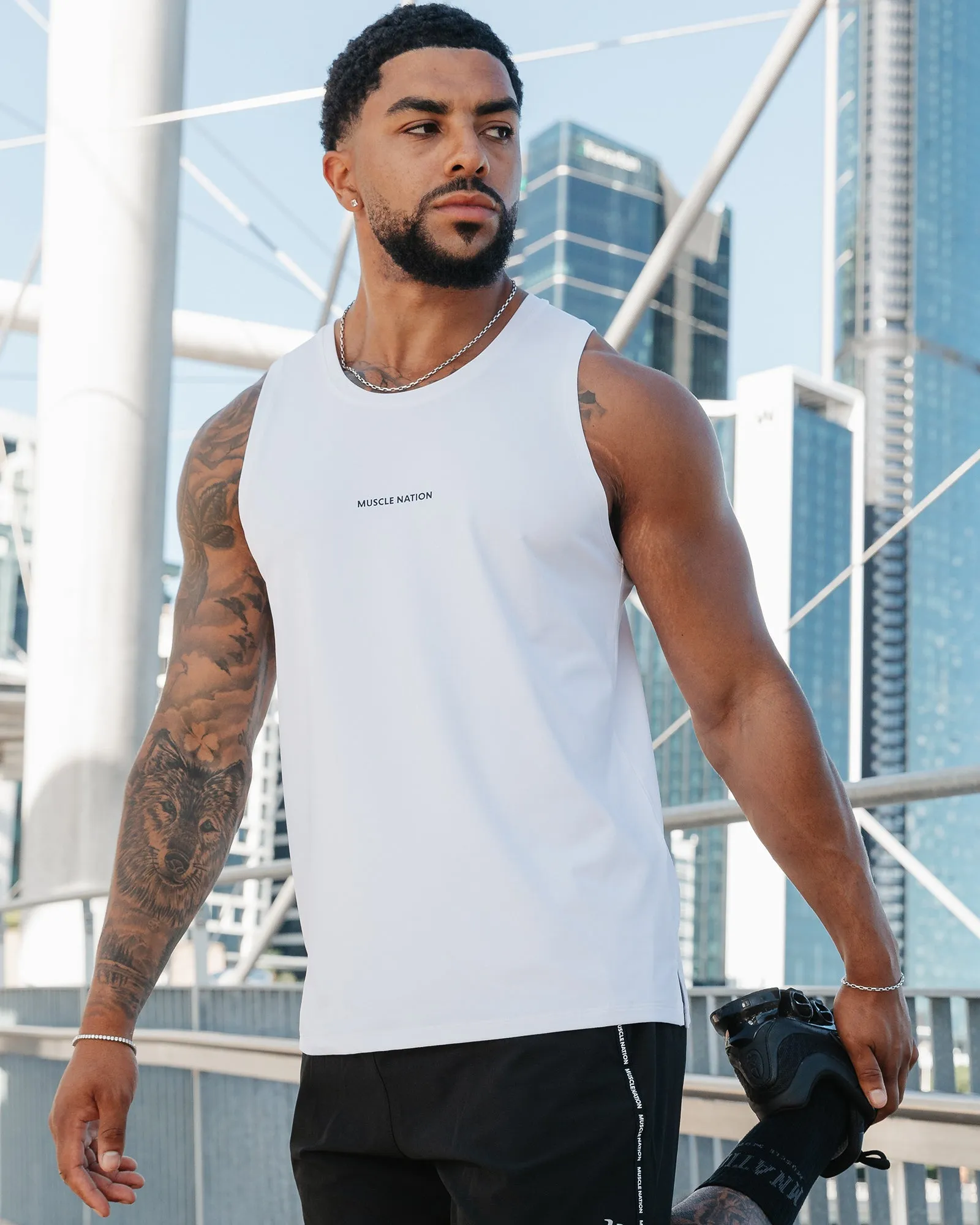 Active Training Tank - White sold by Muscle Nation