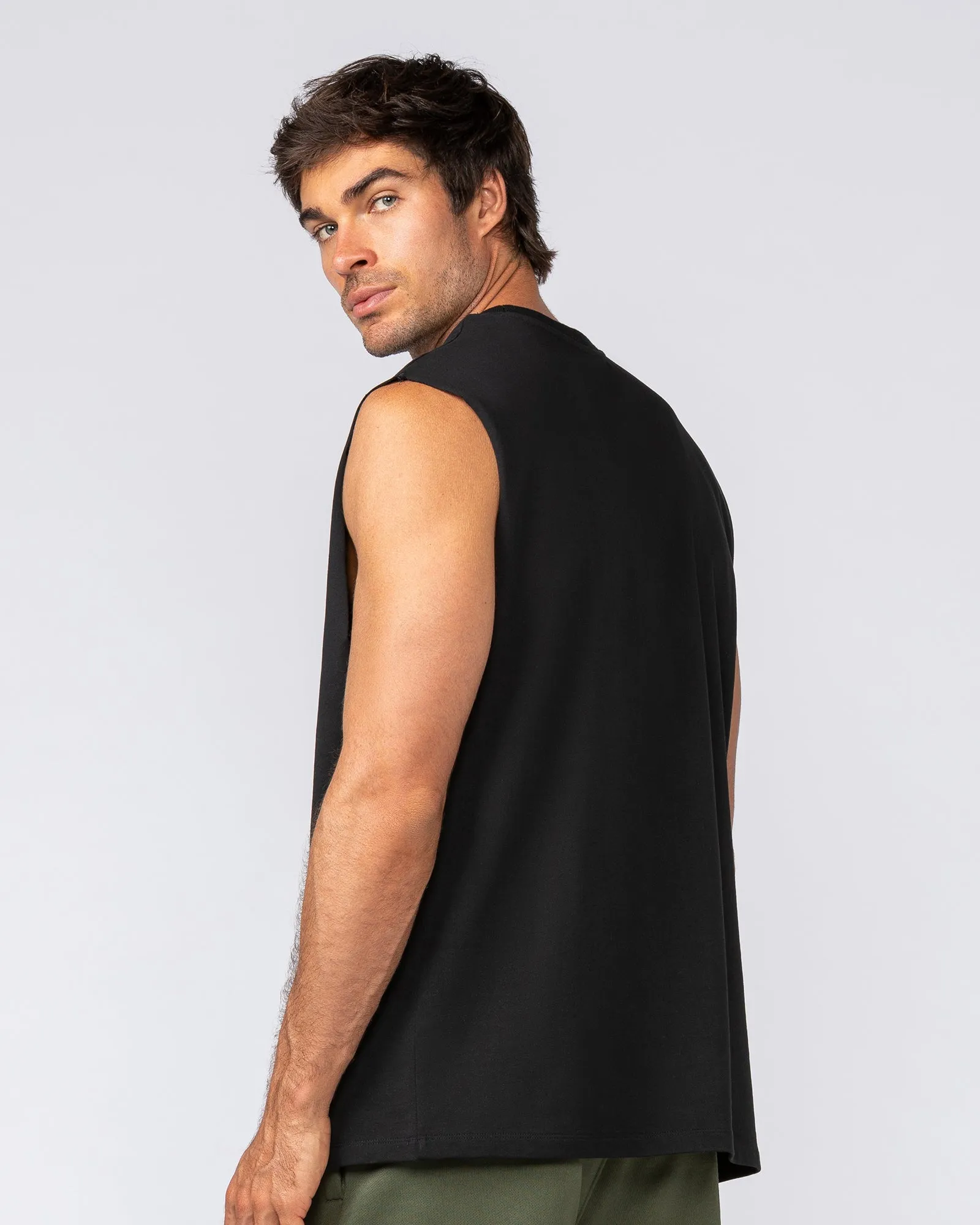 Loopback Muscle Tank - Black sold by Muscle Nation product image thumbnail 3