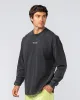 Alpha Oversized Mens Long Sleeve - Washed Black sold by Muscle Nation