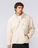 Staple Sherpa Zip Through Jacket - Cream sold by Muscle Nation